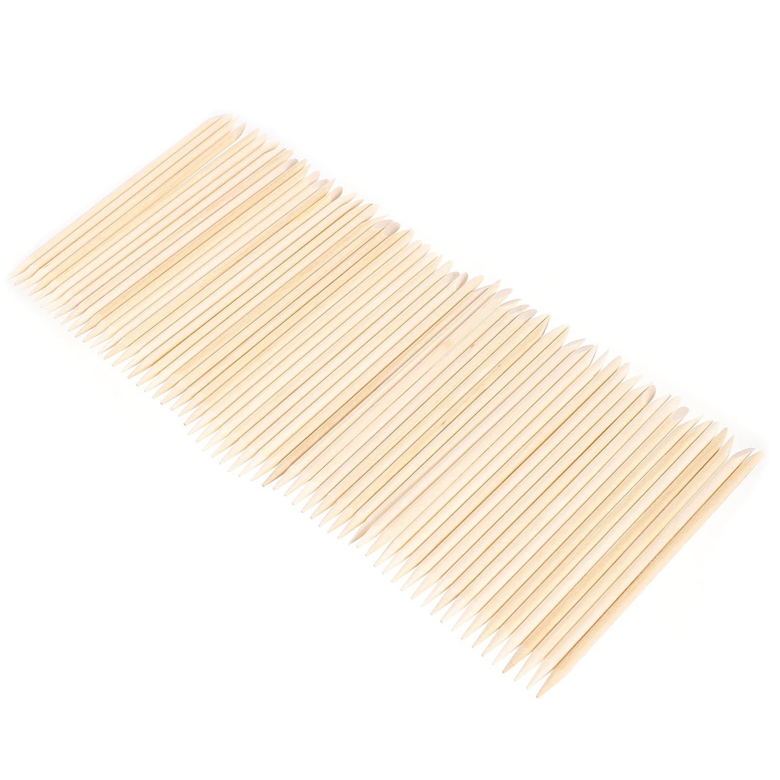 EXCLUZO 200pcs Orange Wood Cuticle Pusher Sticks - Professional Nail Art Tools for Manicure, Pedicure & Nail Care - Perfect for Salons, DIY Nail Designs & Home Grooming Kits