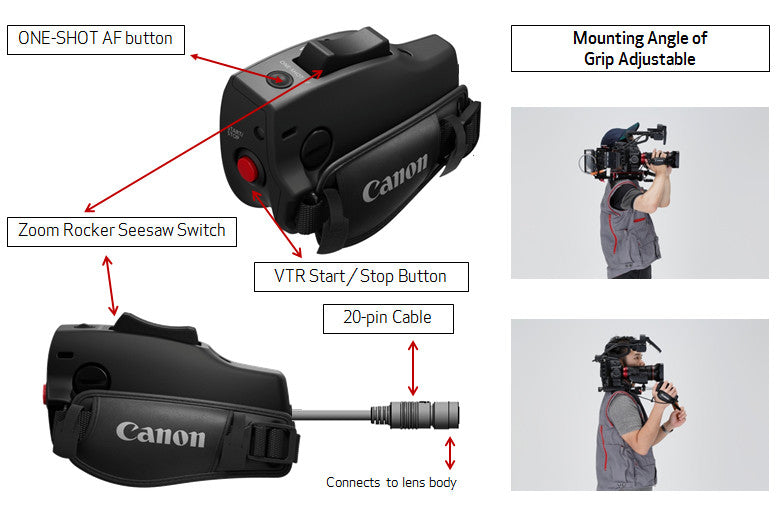 Canon ZSG C10 Zoom Grip for CN-E18-80mm Lens - Professional Camera Accessory for Cinematic & Video Production | Perfect for DSLR & Mirrorless Cameras