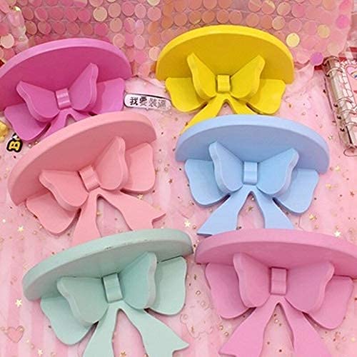 Cute Pink Floating Wood Shelf - Kawaii Wall Decor for Girls Room, Bedroom, Nursery & Office - Stylish Storage & Display Solution
