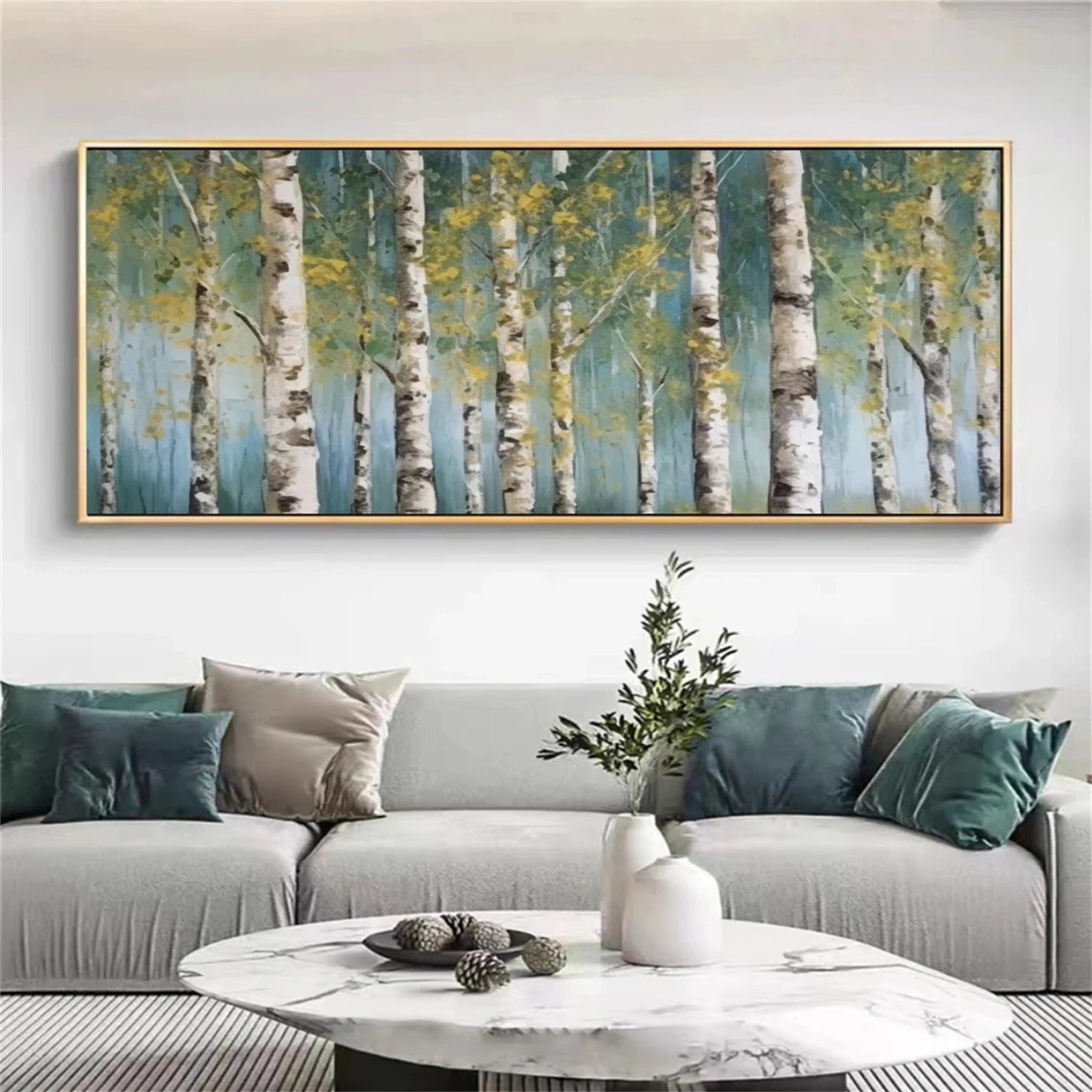 Flower and Tree Painting #FT114 - Handmade Canvas Wall Art for Home & Office Decor | Perfect for Living Room, Bedroom, or Gift