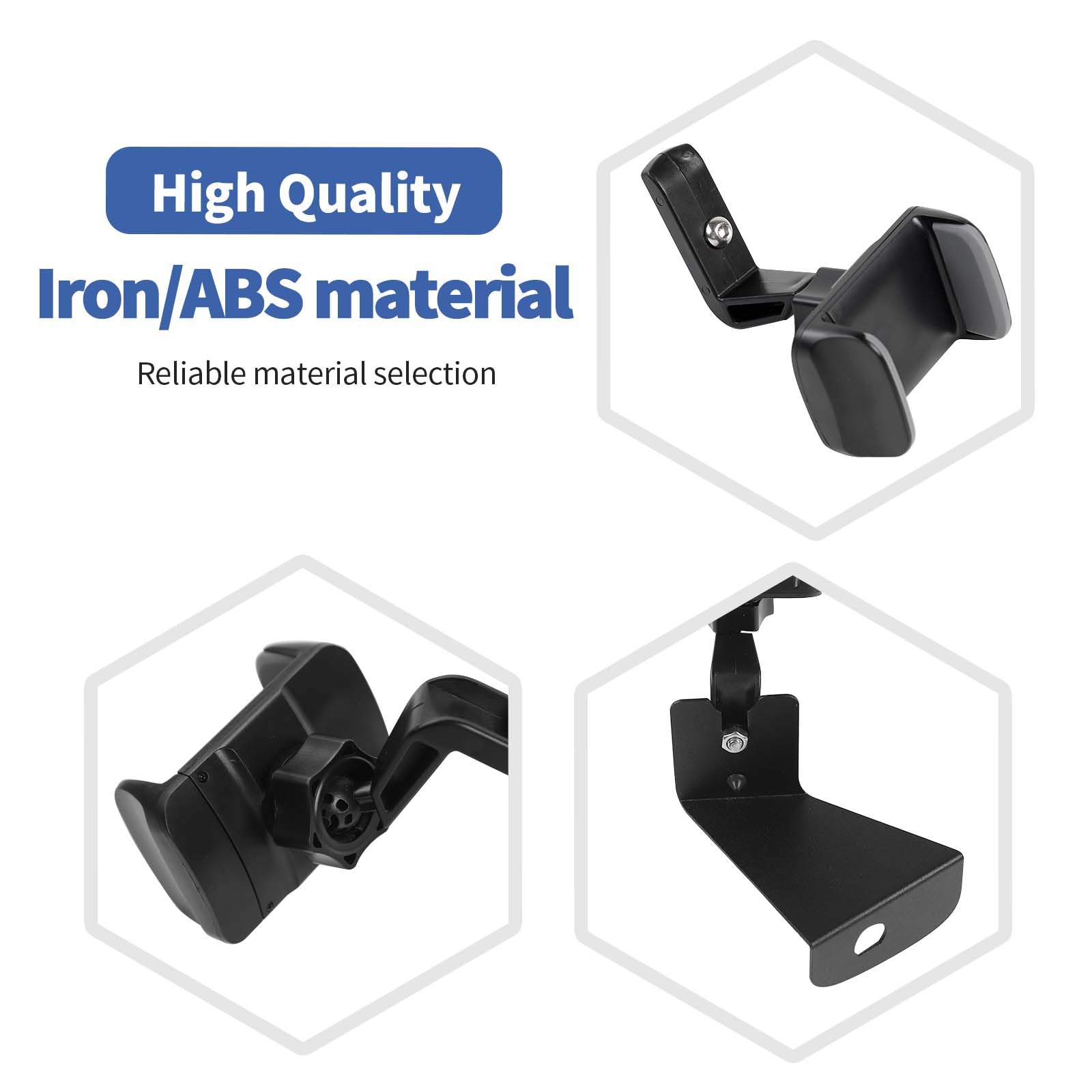 Jeep TJ Walkie Talkie Mount Bracket - RT-TCZ Phone Radio Holder Accessories Compatible with Jeep Wrangler TJ 1997-2006 - Perfect for Off-Roading, Camping & Emergency Communication