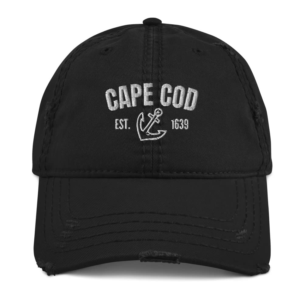 Vintage Distressed Dad Hats for Men | Cape Cod & Boston Baseball Caps with Fun Designs - Perfect for Beach Outings, Casual Wear & Sports Events