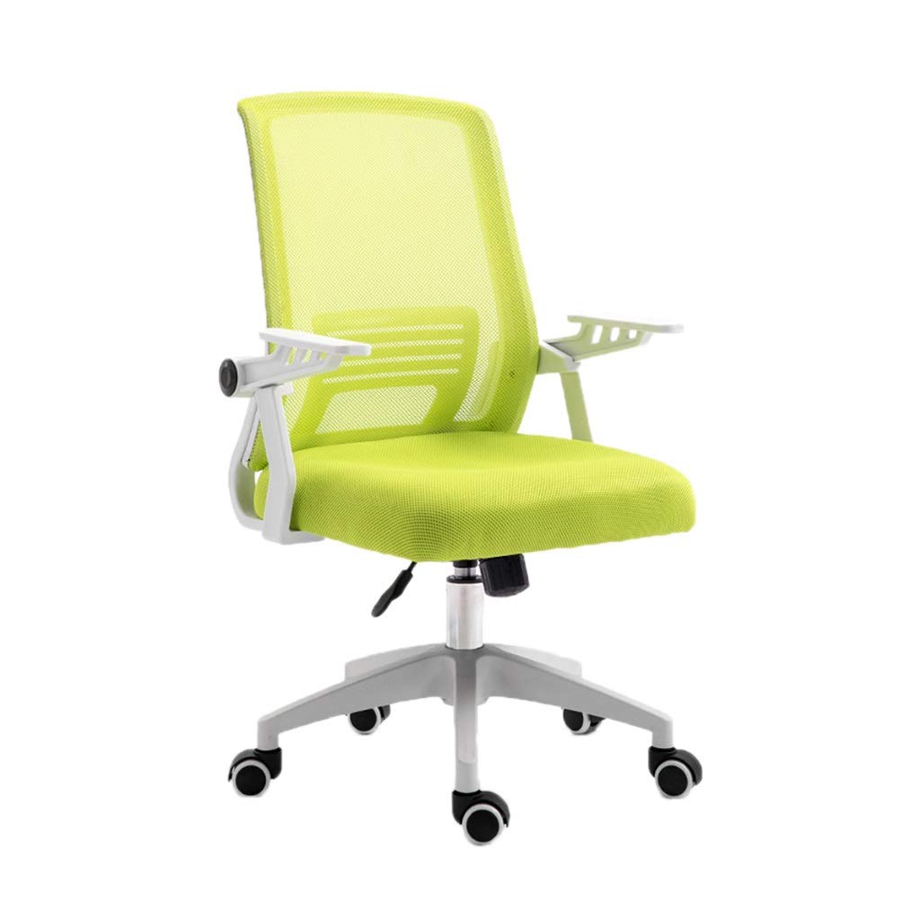 Comfortable Guest Chair - ChangSQ Multifunctional Swivel Office Chair for Computer Work, Conference & Bedroom, Ergonomic Support in Green, Gray or Yellow - Perfect for Home Office, Study & Small Spaces
