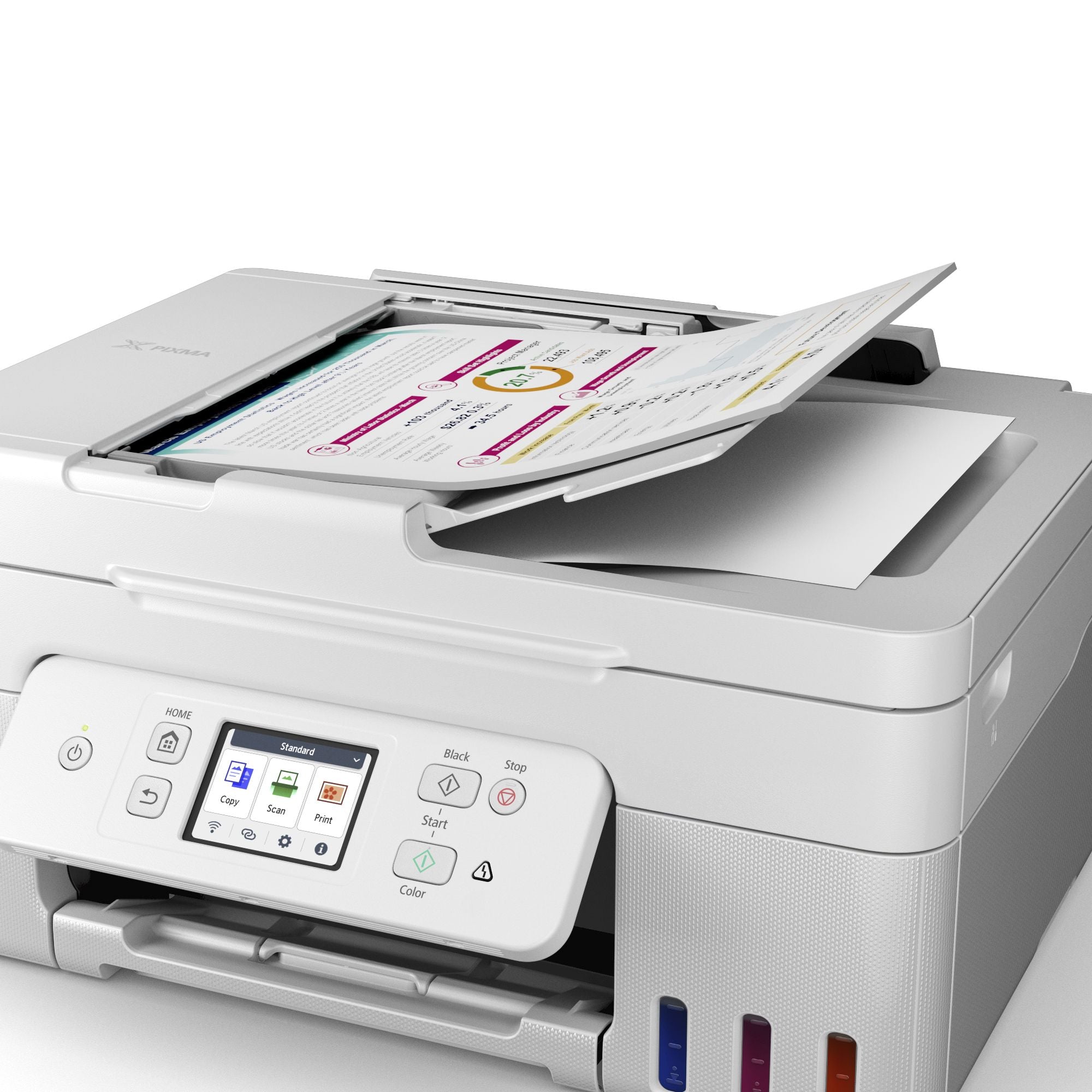 Canon PIXMA G4780 Wireless All-in-One Inkjet Printer with Auto Duplex Printing - Ideal for Home Office, School Projects & Small Business Printing Needs