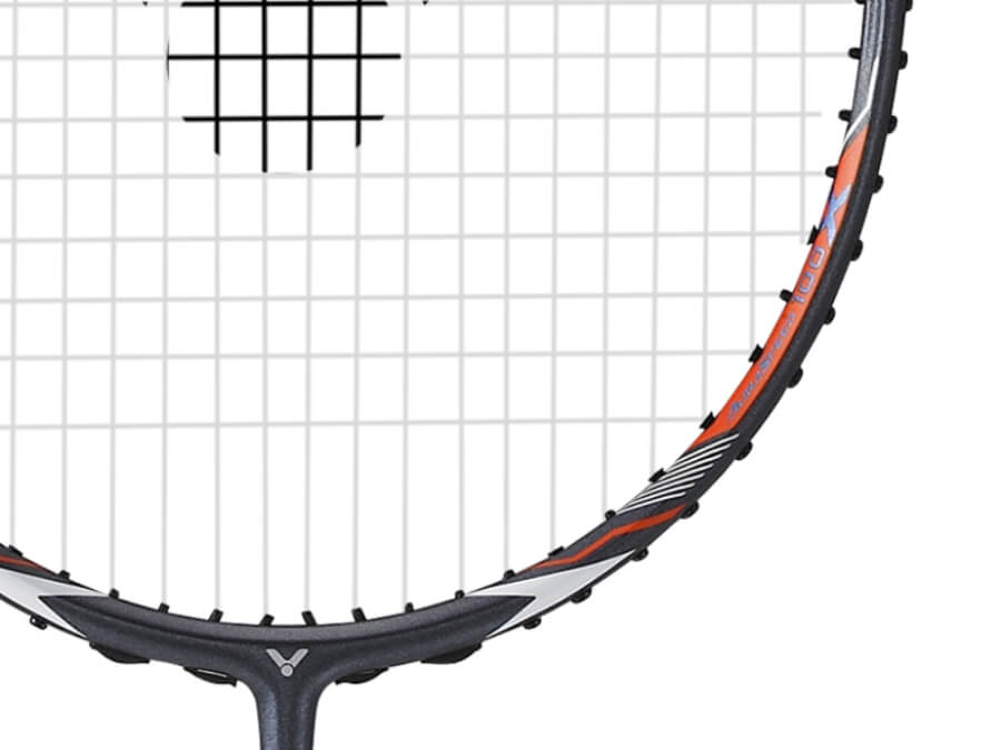 Victor Auraspeed 100X H Unstrung Badminton Racket - Lightweight Carbon Fiber Shuttlecock Racket for Professional & Intermediate Players [Gray] - Perfect for Tournaments & Training Sessions