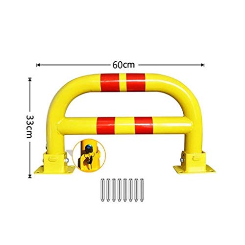 Heavy Duty Parking Barrier - Anti-Theft Garage Car Parking Lock, Thick Crash Pile Bollard for Securing Parking Spaces | Ideal for Driveways, Private Lots & Commercial Properties
