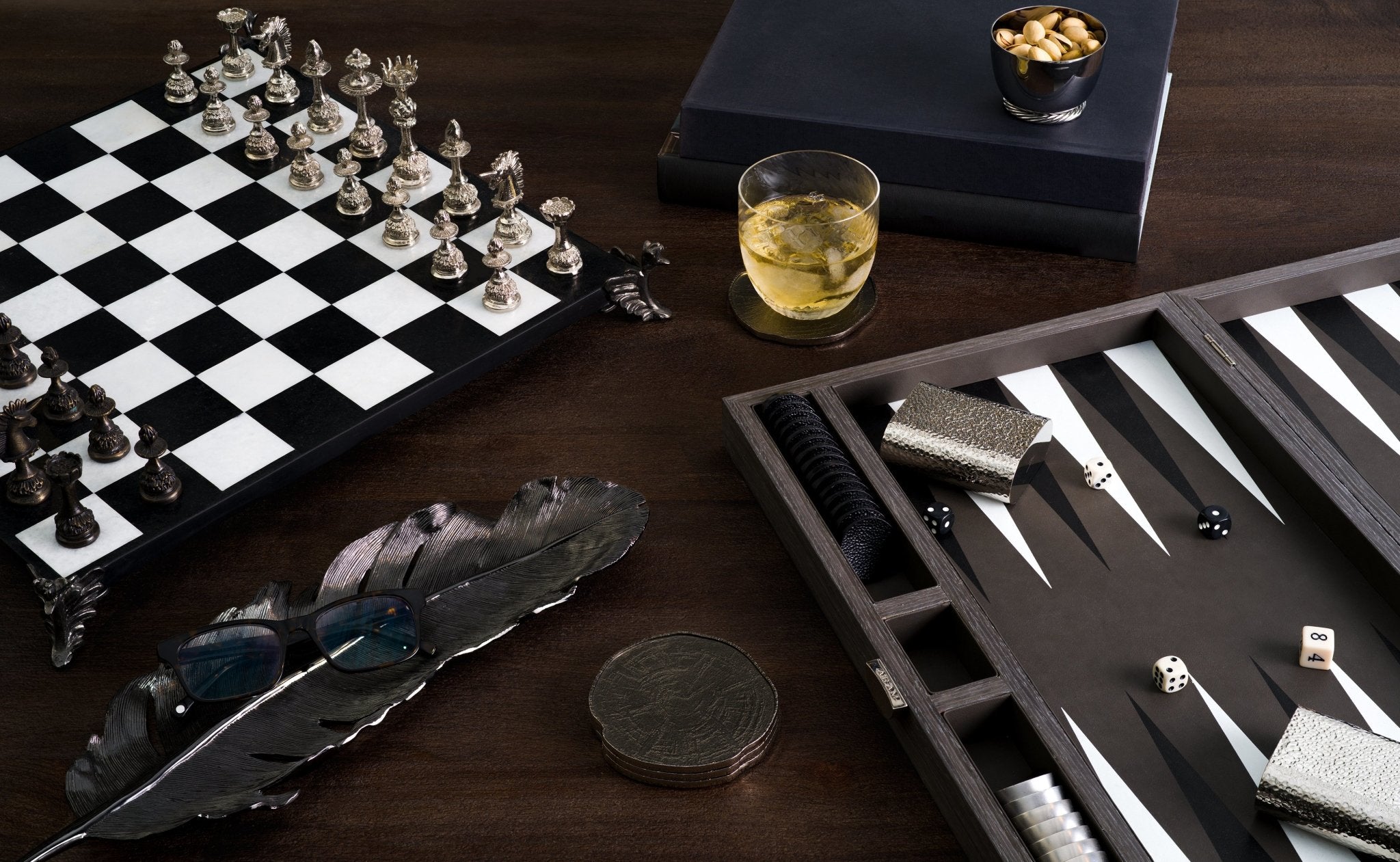 Premium Wooden Backgammon Set - Classic Board Game for Adults & Families - Perfect for Game Nights, Travel & Home Decor