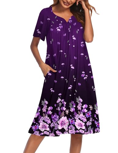 Purple Black Floral