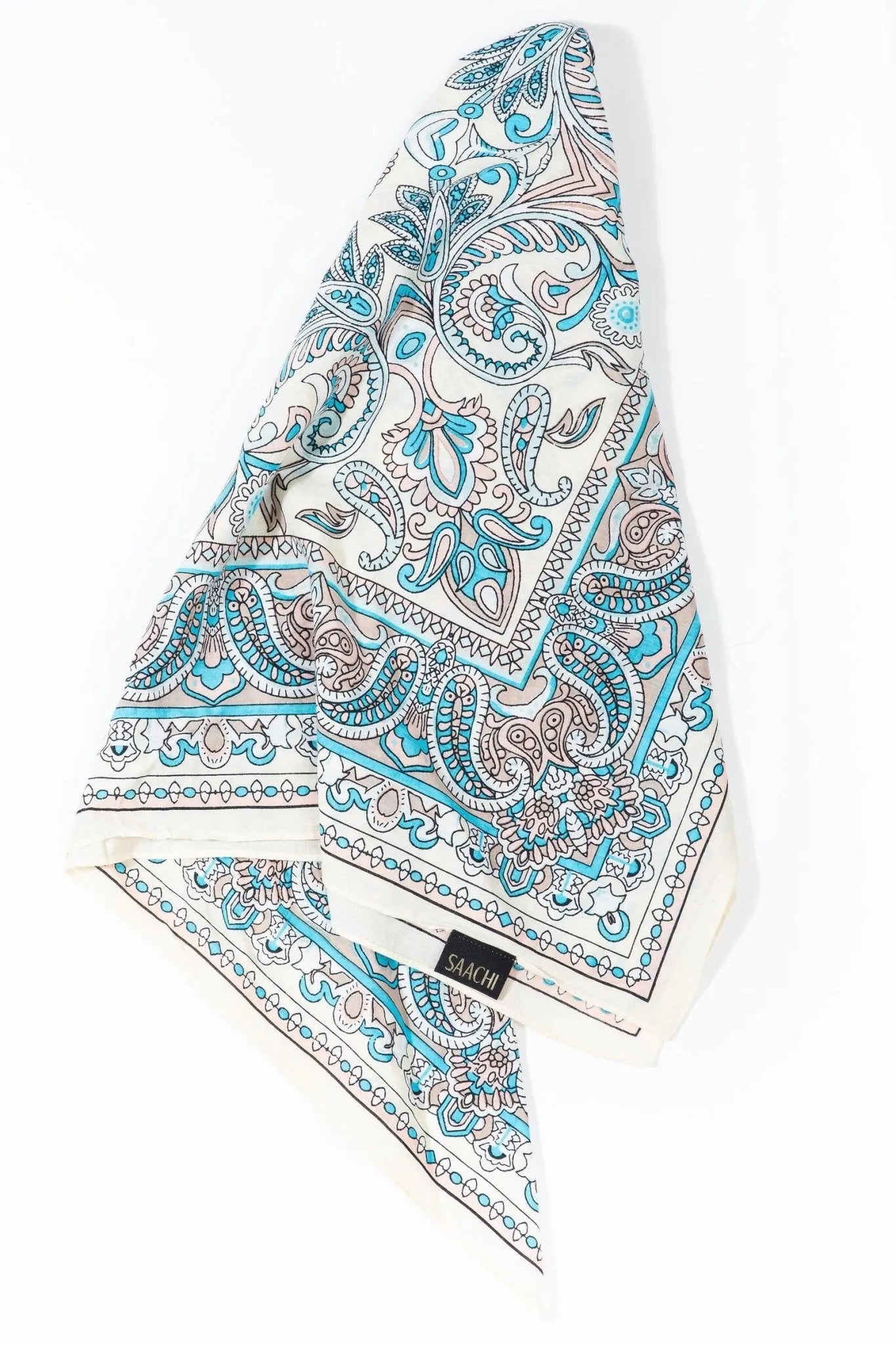 Stylish Paisley Print Bandana - Soft Cotton Fashion Scarf for Men & Women - Perfect for Outdoor Activities, Music Festivals, and Casual Wear