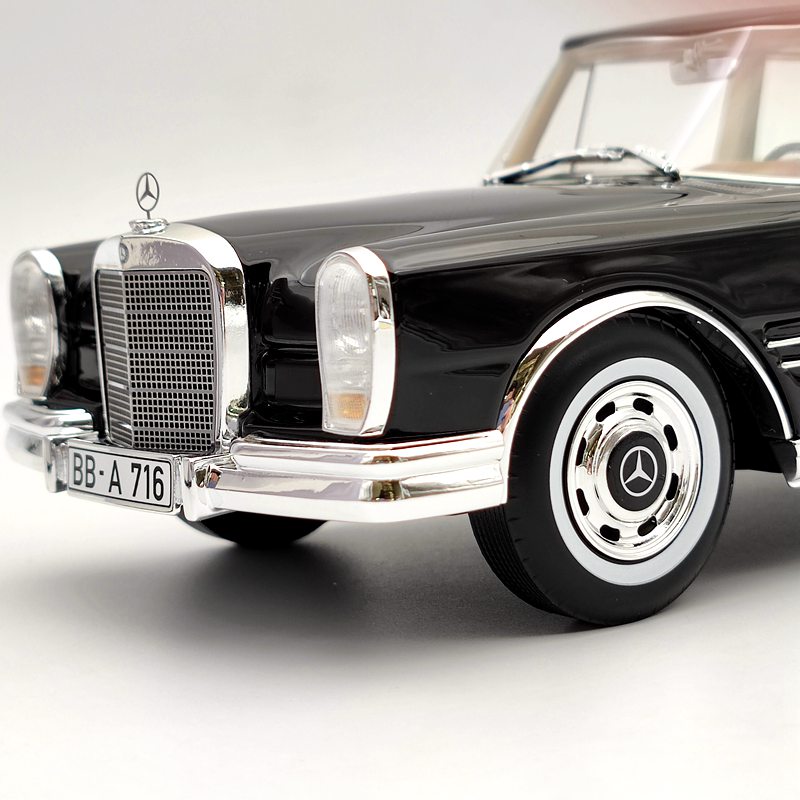 1:18 Scale Mercedes Benz 600 W100 Nallinger Coupe 1965 Diecast Model Car - CMF18160 Collectible Resin Vehicle for Display & Gifts - Perfect for Car Enthusiasts, Model Collectors, and Home/Office Decoration