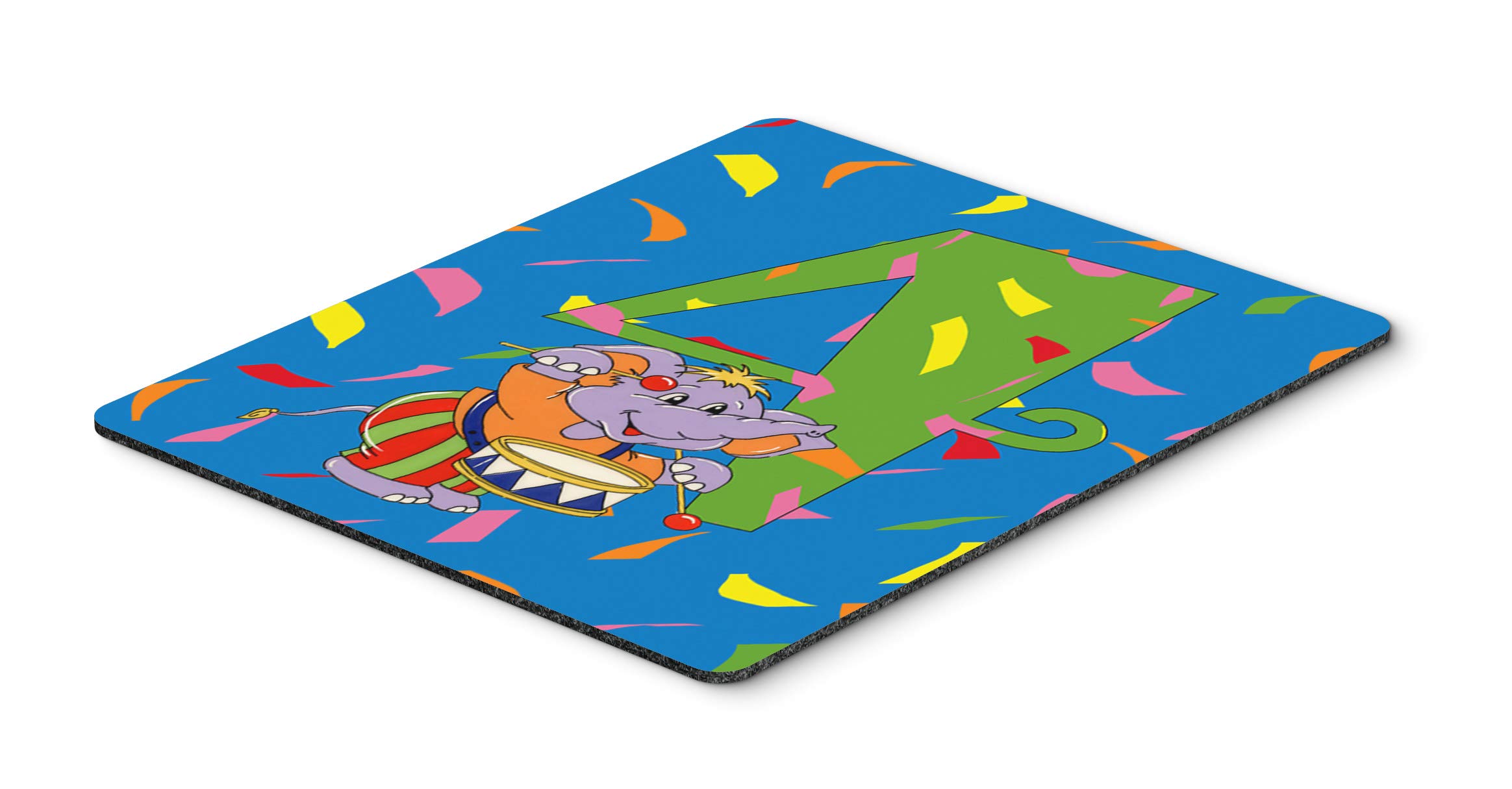 Happy 4th Birthday Age 4 Mouse Pad - Washable Large Mousepad for Computer, Laptop & Office Desk | Cute Mouse Mat & Hot Pad Trivet for Home, Gaming & Work | Perfect Gift for Kids' Birthday Parties & Workstations