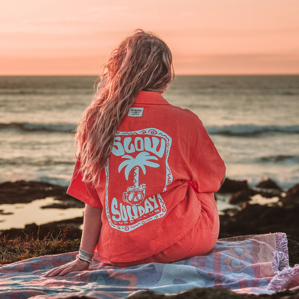 Reckless Slow Sunday Shirt - Comfortable Casual Graphic Tee for Relaxing Weekends | Perfect for Lounging, Coffee Dates & Chill Vibes