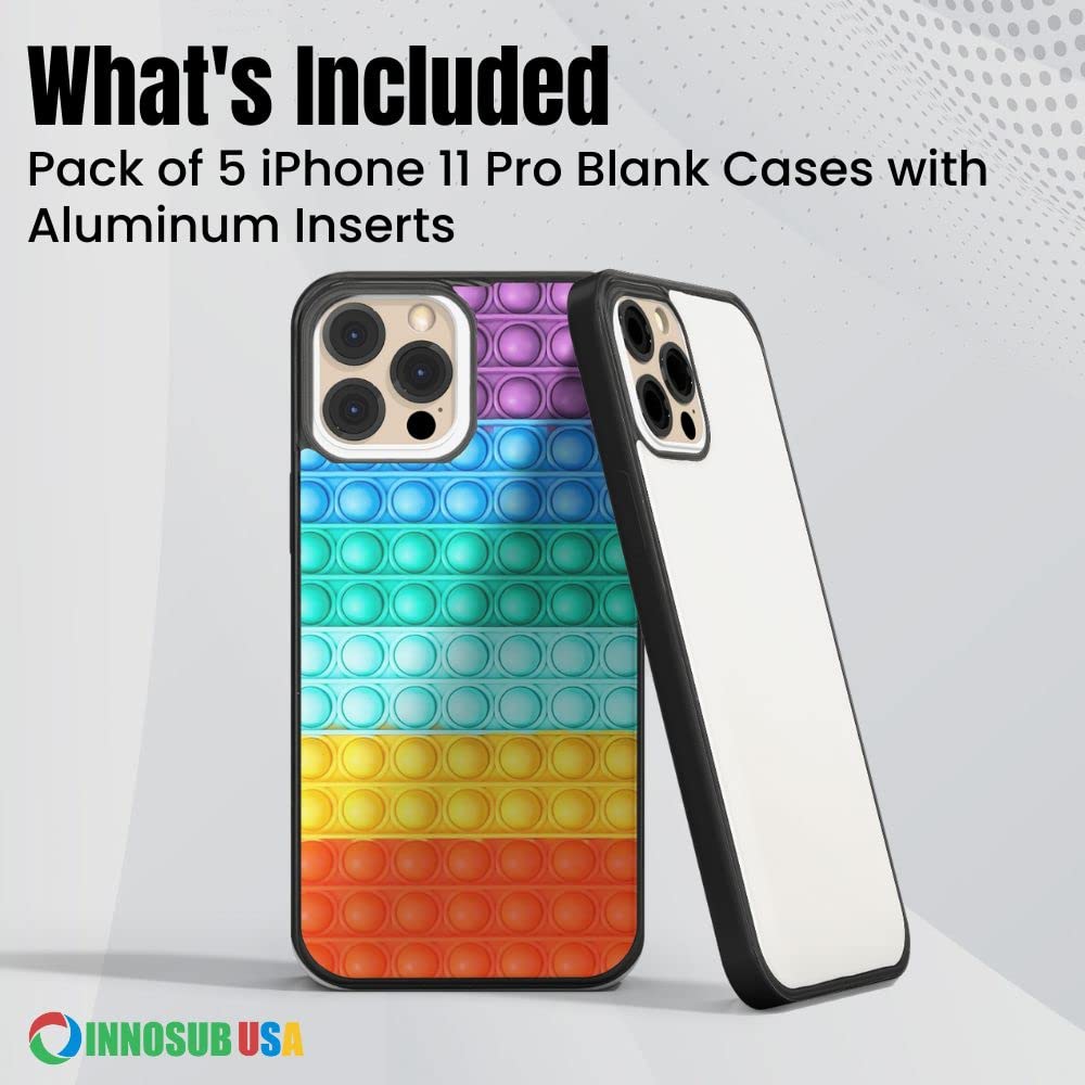 5 Pack Sublimation Phone Cases for iPhone 11 Pro (5.8