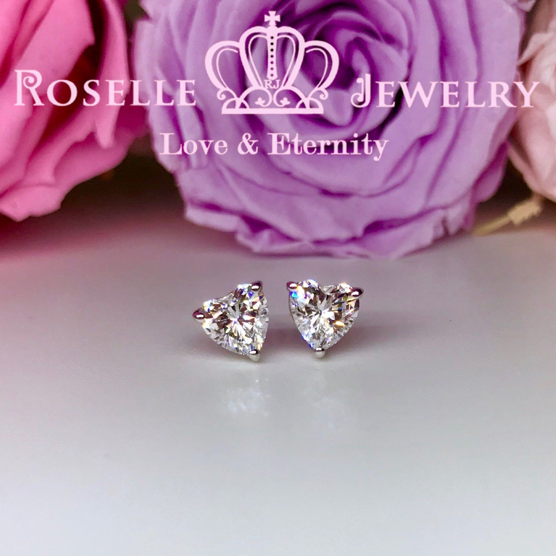 Detachable Heart Shape Halo Stud Earrings for Women - 14K Gold Plated Cubic Zirconia Earrings - Valentine's Day Gift, Anniversary Present, Romantic Date Night Jewelry
