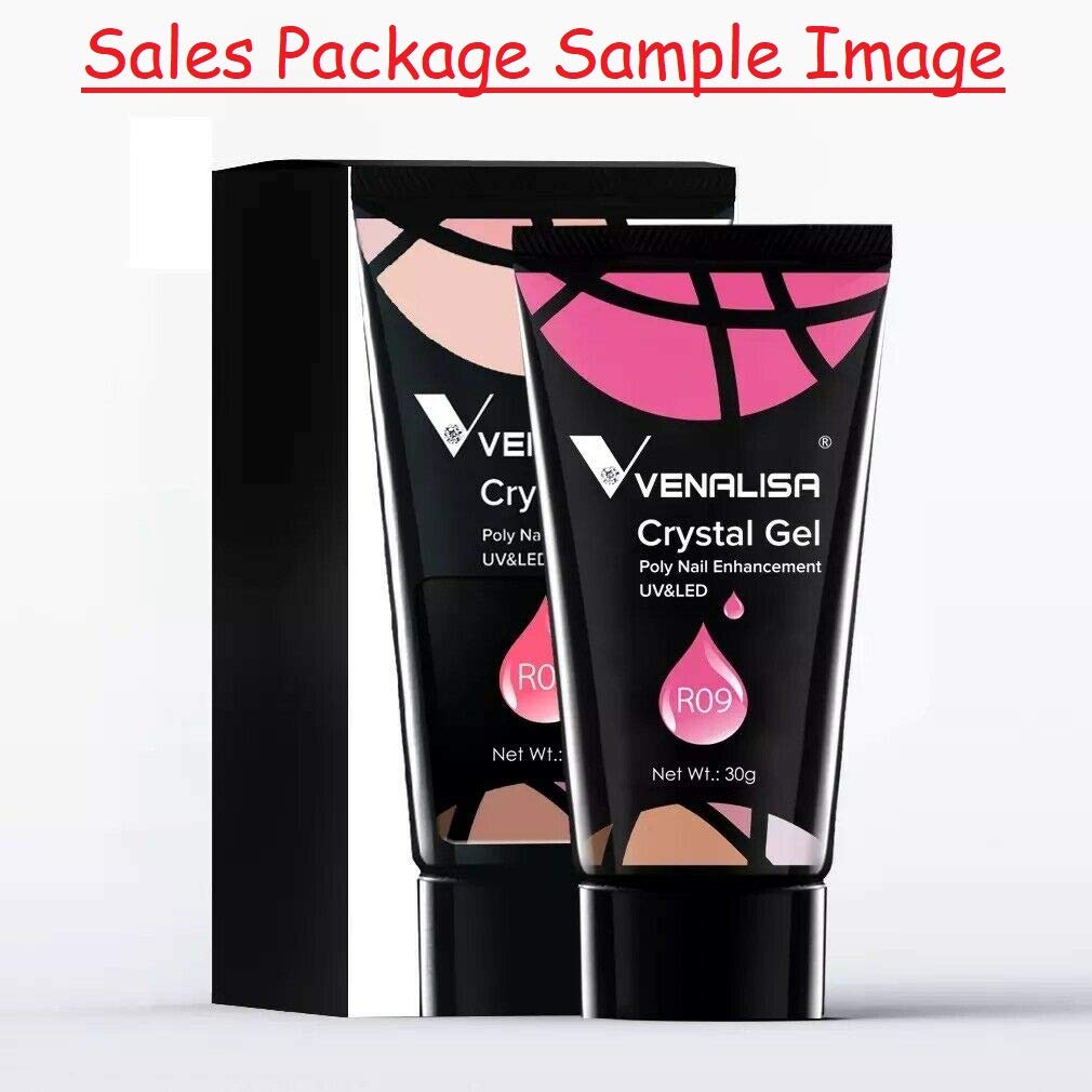 VENALISA R12 30ml Poly Extension Gel - Professional Nail Builder Gel for Strong Nail Enhancements & Extensions | Includes Slip Solution, Nail Gel Mold & Application Tool | Perfect for Salon, DIY Manicures & Nail Art Designs