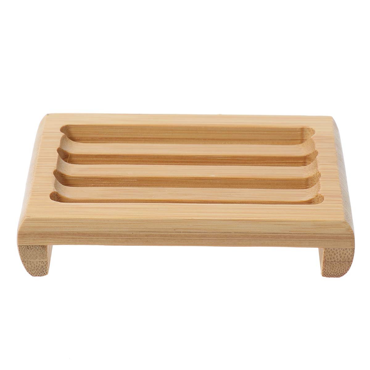 Cabilock Bamboo Soap Dish - Handmade Wooden Soap Holder with Slotted Drainer | Japanese Style Bathroom Soap Storage Box for Shower, Sink & Home Decor