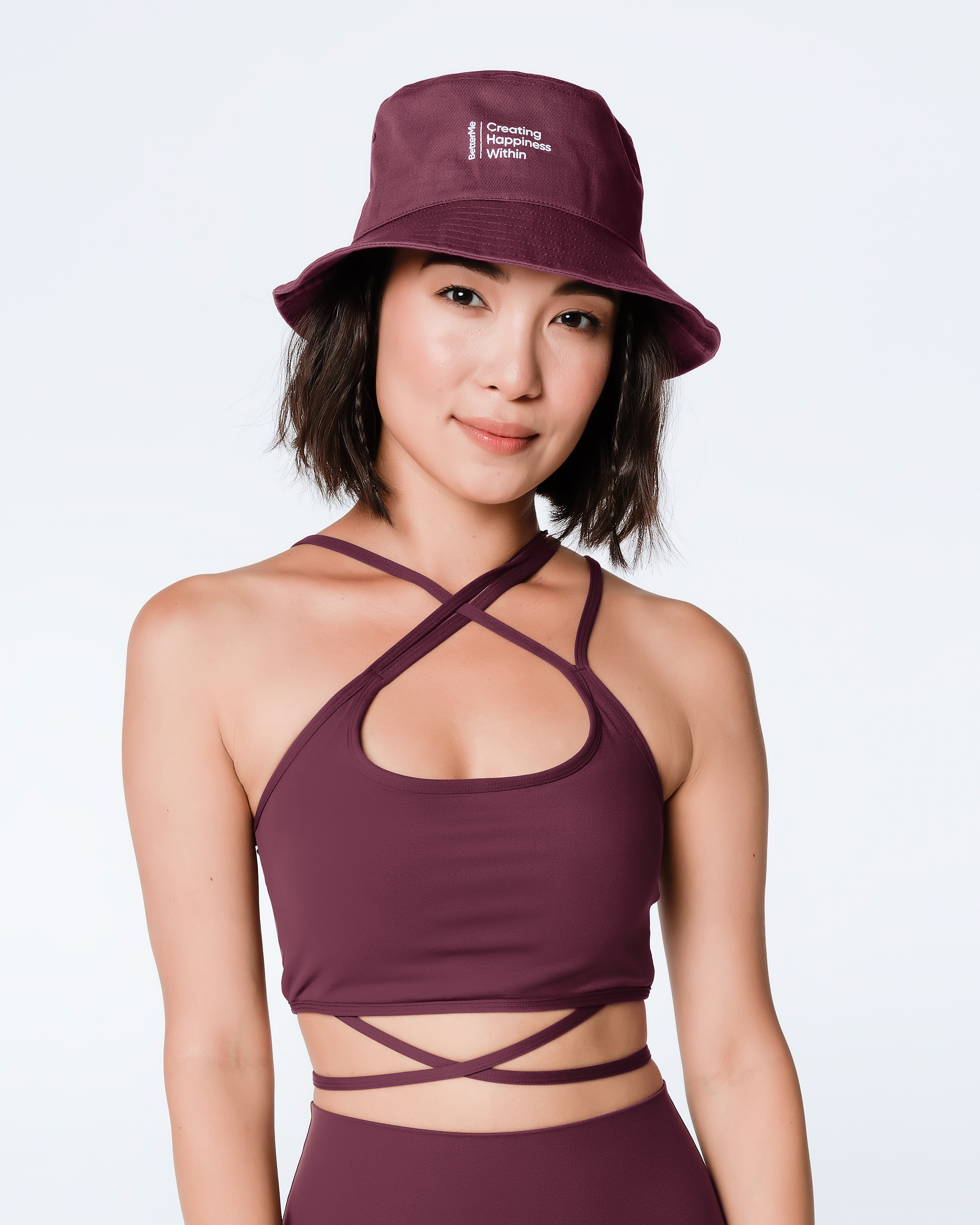 Stylish Burgundy Bucket Hat for Women & Men - Soft Cotton Casual Sun Hat for Outdoor, Beach, Travel & Summer Fashion