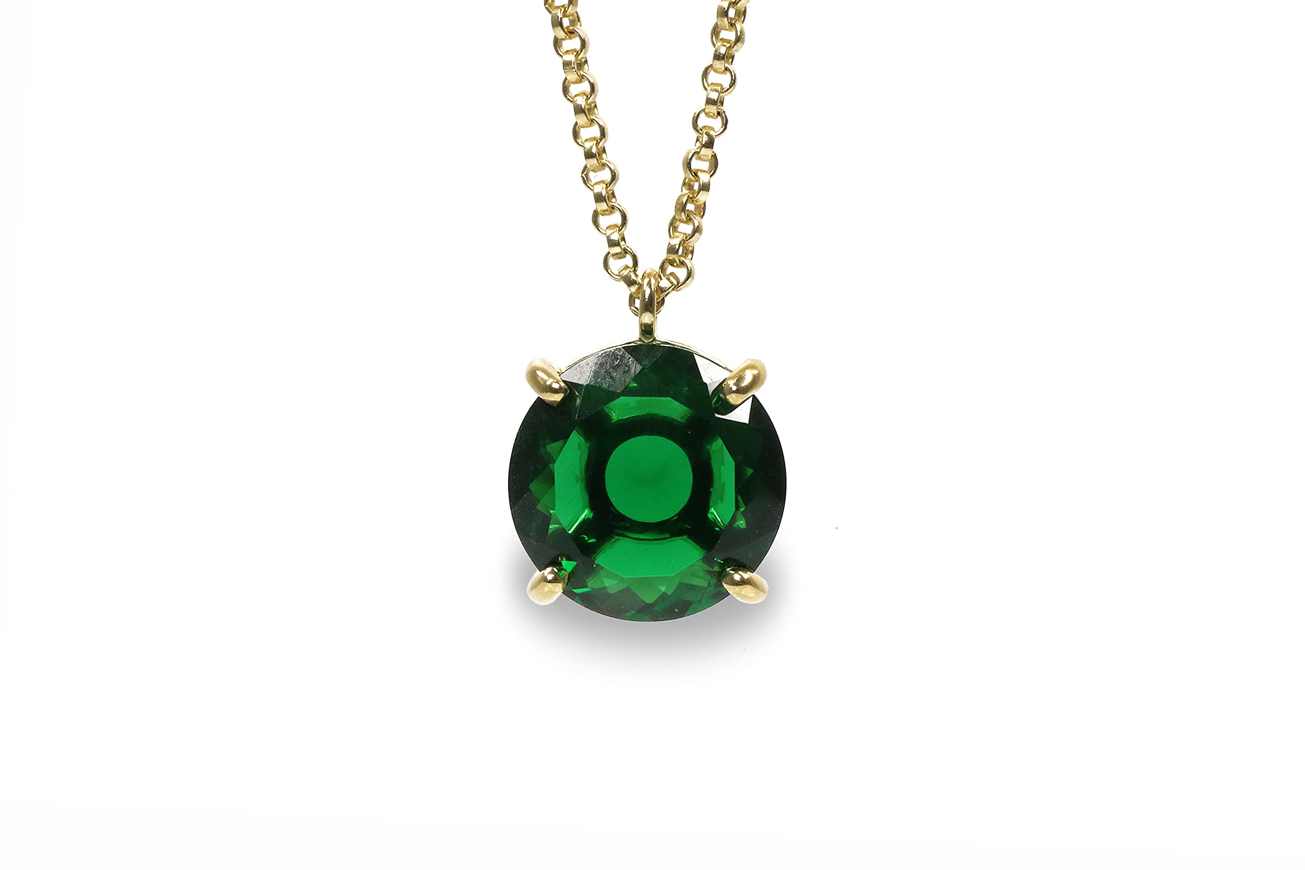 Exquisite Emerald Gemstone Necklace for Women - Handcrafted Luxury Jewelry, Elegant Fashion Necklace for Everyday Wear, Perfect Birthday Gift for Mom, Sister, Wife & Best Friend - Custom Birthstone Jewelry | Ideal for Special Occasions, Anniversaries & Romantic Gifts