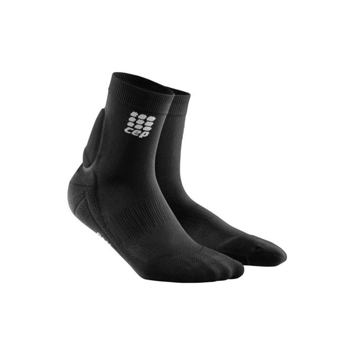 CEP Men's Ortho Achilles Support Short Socks - Black (WO5756) - Compression Socks for Running, Sports & Recovery - Ideal for Athletes with Achilles Tendon Pain