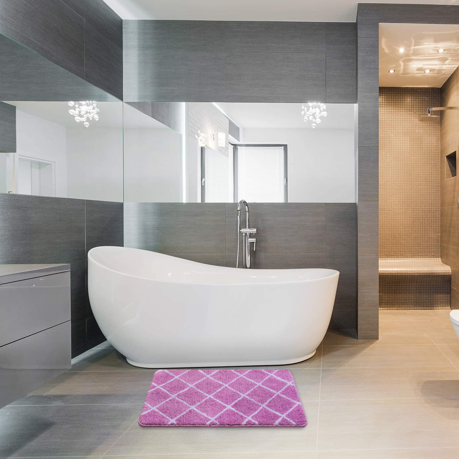 Premium Non-Slip Microfiber Bath Mat - Ultra Soft Absorbent 20
