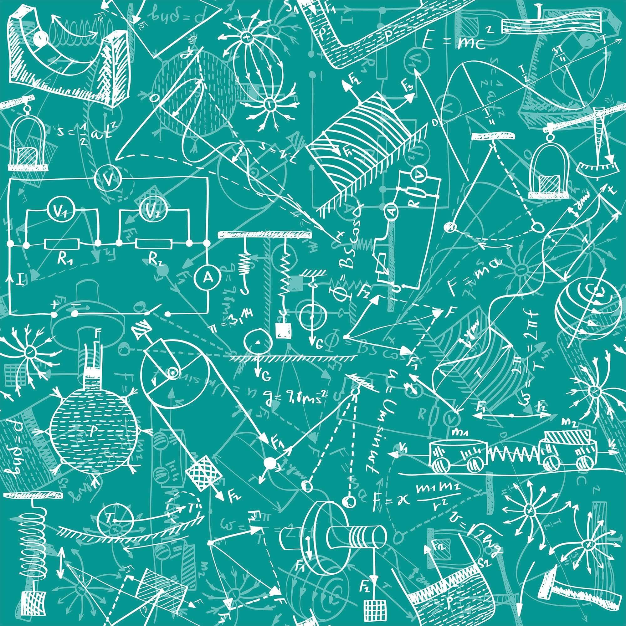 Blue Graph Children's Peel and Stick Removable Wallpaper - Easy DIY Nursery Decor & Kids Room Wall Covering