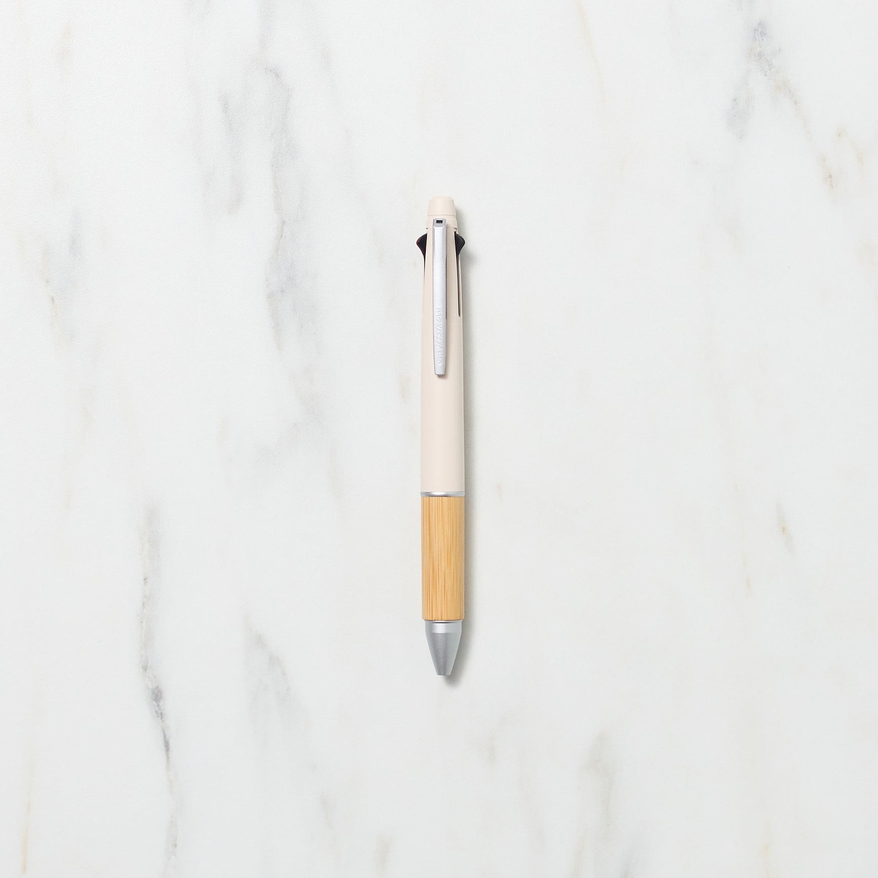 Jetstream 4-in-1 Bamboo Multifunctional Pen - Smooth Writing Ballpoint, Pencil, Stylus & Highlighter - Perfect for Office, School & Note Taking - uni Mitsubishi Pencil
