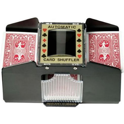 Automatic 4 Deck Card Shuffler for Poker, Blackjack & Casino Games - Fast Electric Card Shuffling Machine for Home Game Nights & Professional Use