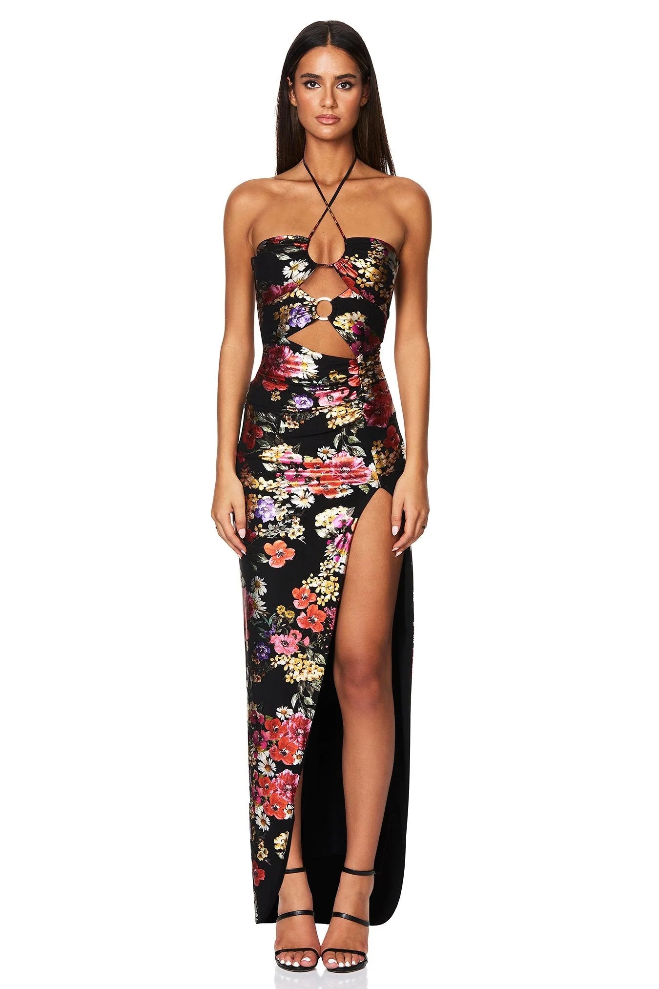 Electric Floral Maxi Dress - Women's Boho Summer Long Dress with Flowy Skirt & Pockets | Perfect for Beach Vacations, Music Festivals & Casual Outings