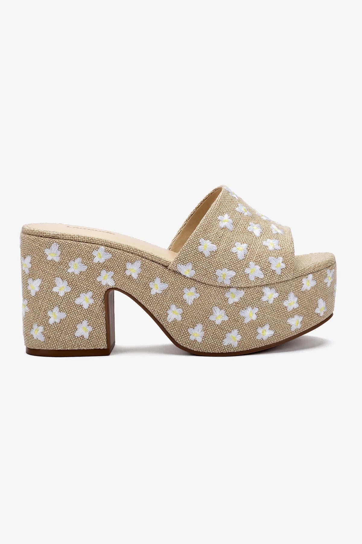 Comfortable Miso Platform Sandals in Natural Raw Linen | Women's Summer Fashion Footwear for Beach, Vacation & Casual Outings