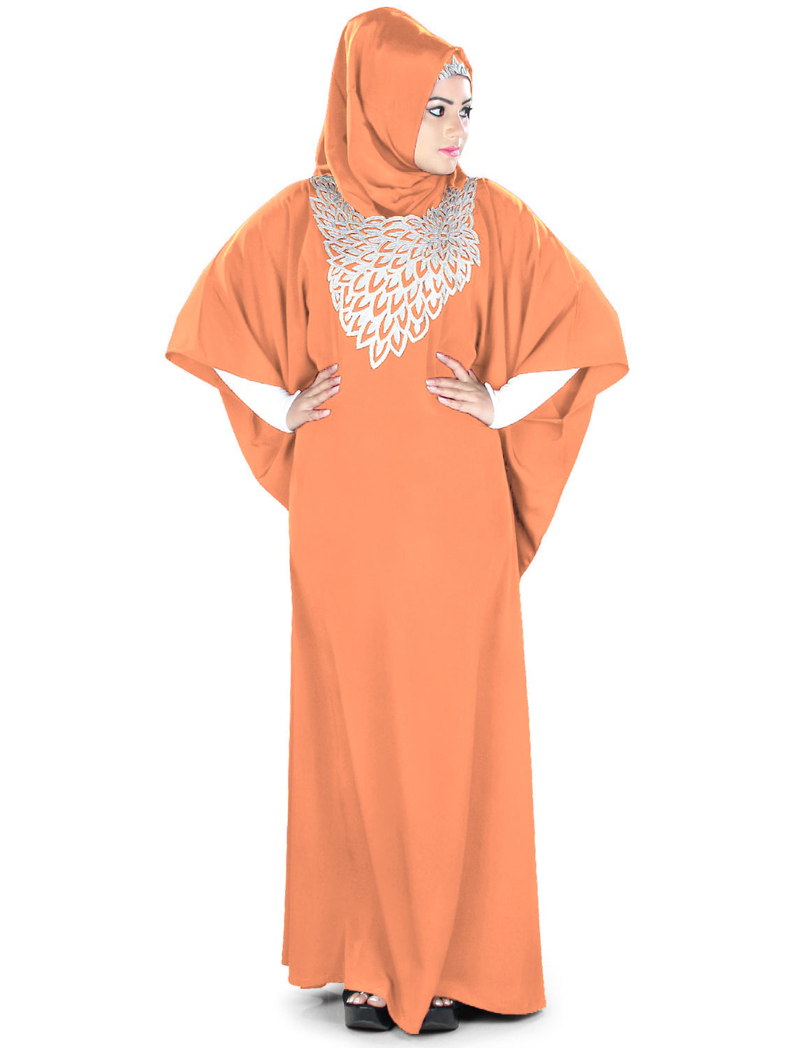 Stylish Aimen Kaftan Dress for Women - Elegant Flowy Maxi Dress with Embroidery - Perfect for Beach, Vacation & Boho Fashion