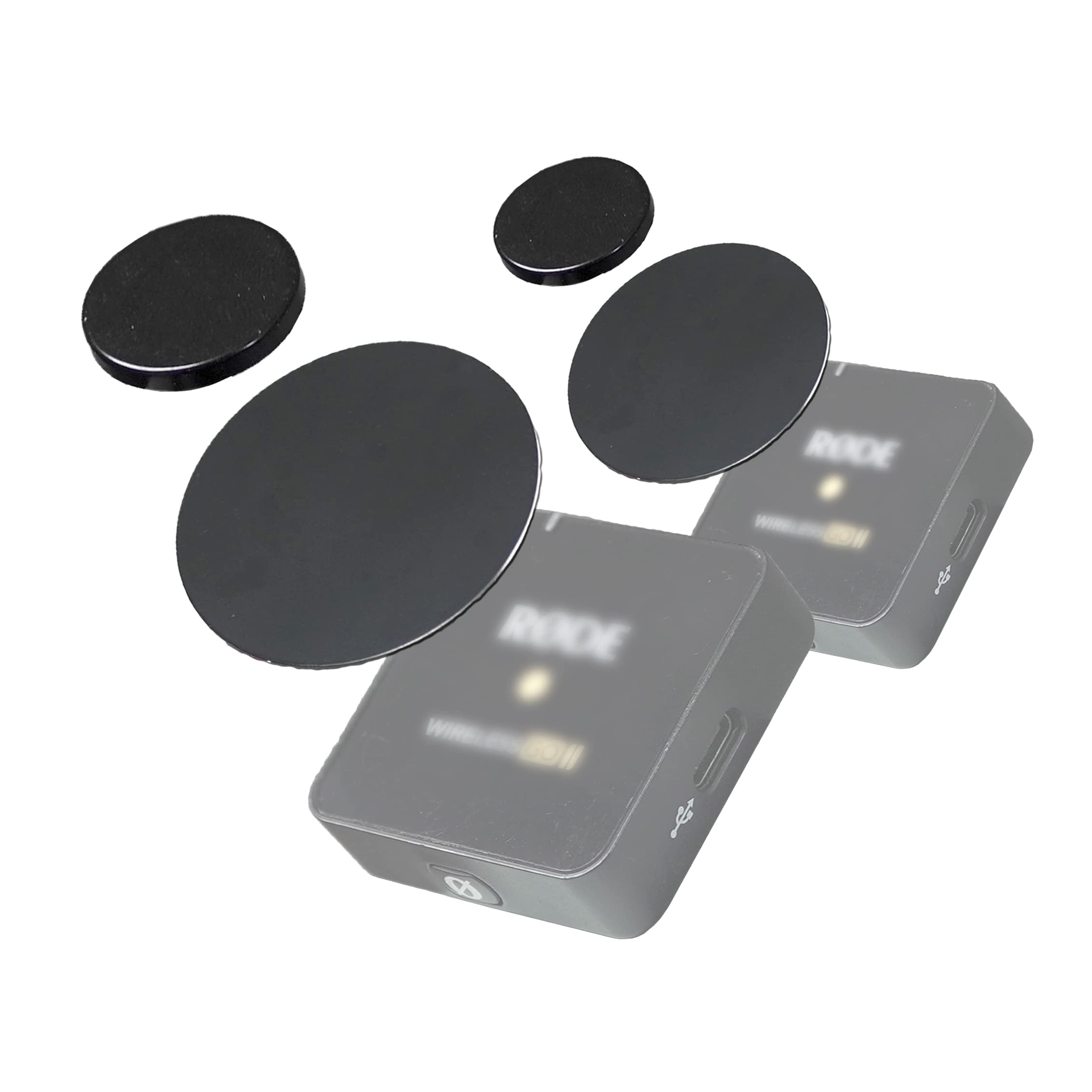 Magnetic Mount for Rode Wireless PRO, GO, GO II & ME Microphone Systems - Replacement Magnets for Secure Attachment - Perfect for Podcasting, Vlogging & Studio Recording