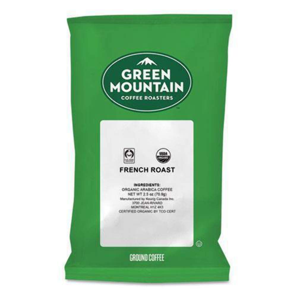 Green Mountain Coffee Roasters French Roast Dark Roast Coffee Beans - Bold & Rich Flavor for Home Brewing, Office or Camping