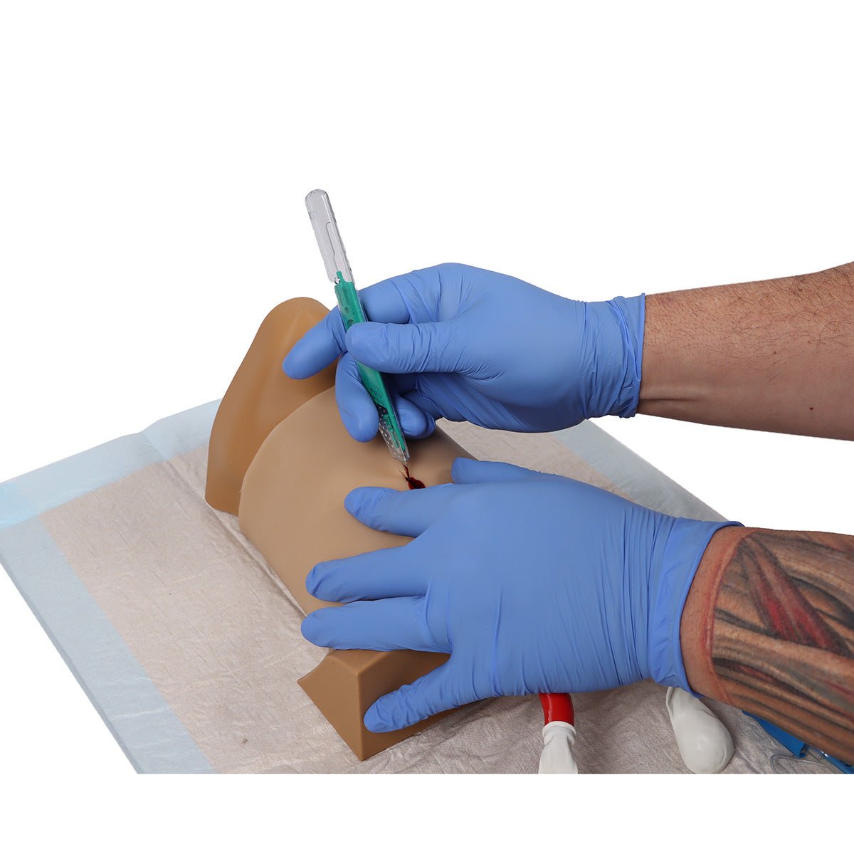 Crico Chris Cricothyrotomy Task Trainer - High-Quality Medical Simulation Model for Emergency Airway Training | Perfect for EMT, Paramedic & Medical Students Practice