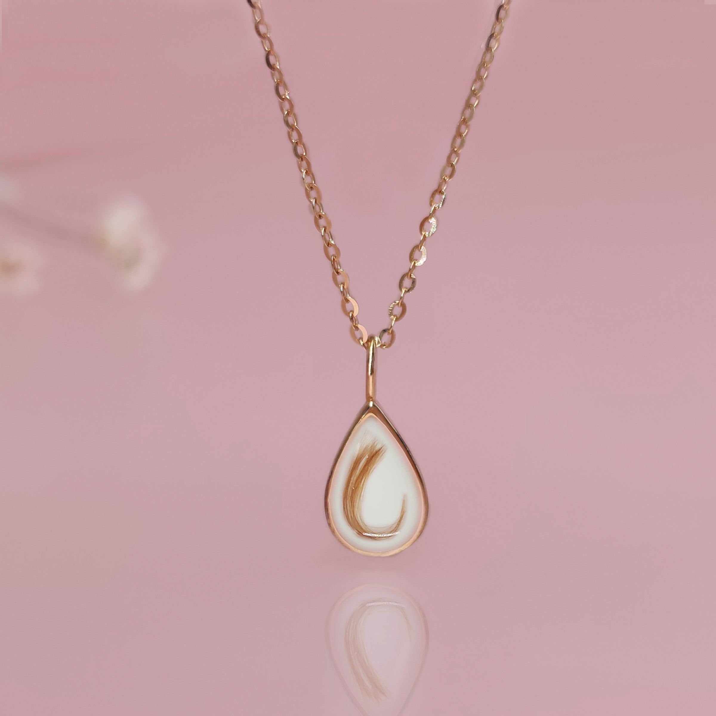 Milky Drop Breastmilk Necklace - Handmade Keepsake Jewelry for Moms | Perfect for Breastfeeding Mothers, Baby Showers & Mother's Day Gifts