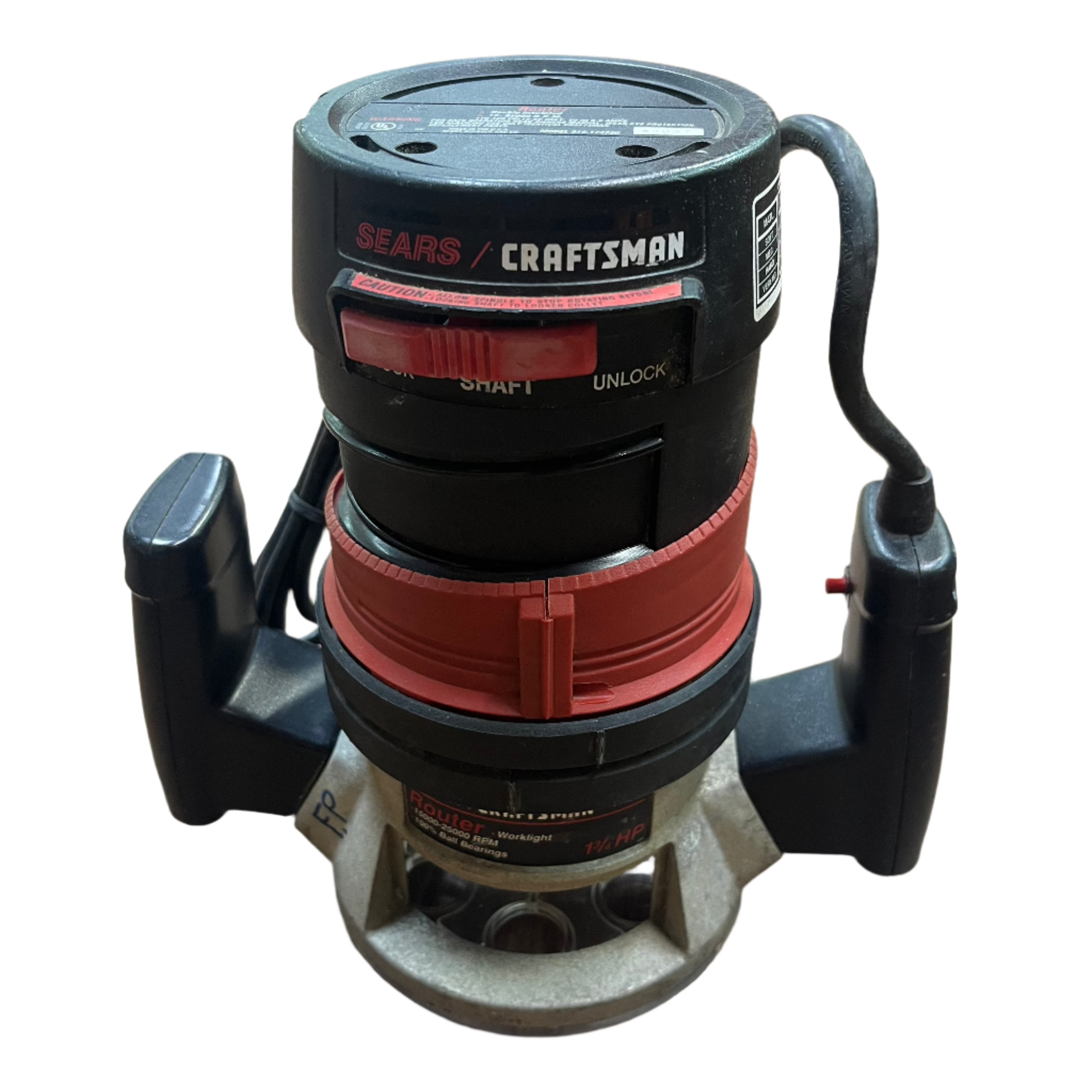 Craftsman 1.75 HP Variable Speed Router Tool - Woodworking Power Tool for DIY Projects & Professional Carpentry (Ideal for Edging, Grooving & Decorative Woodwork)