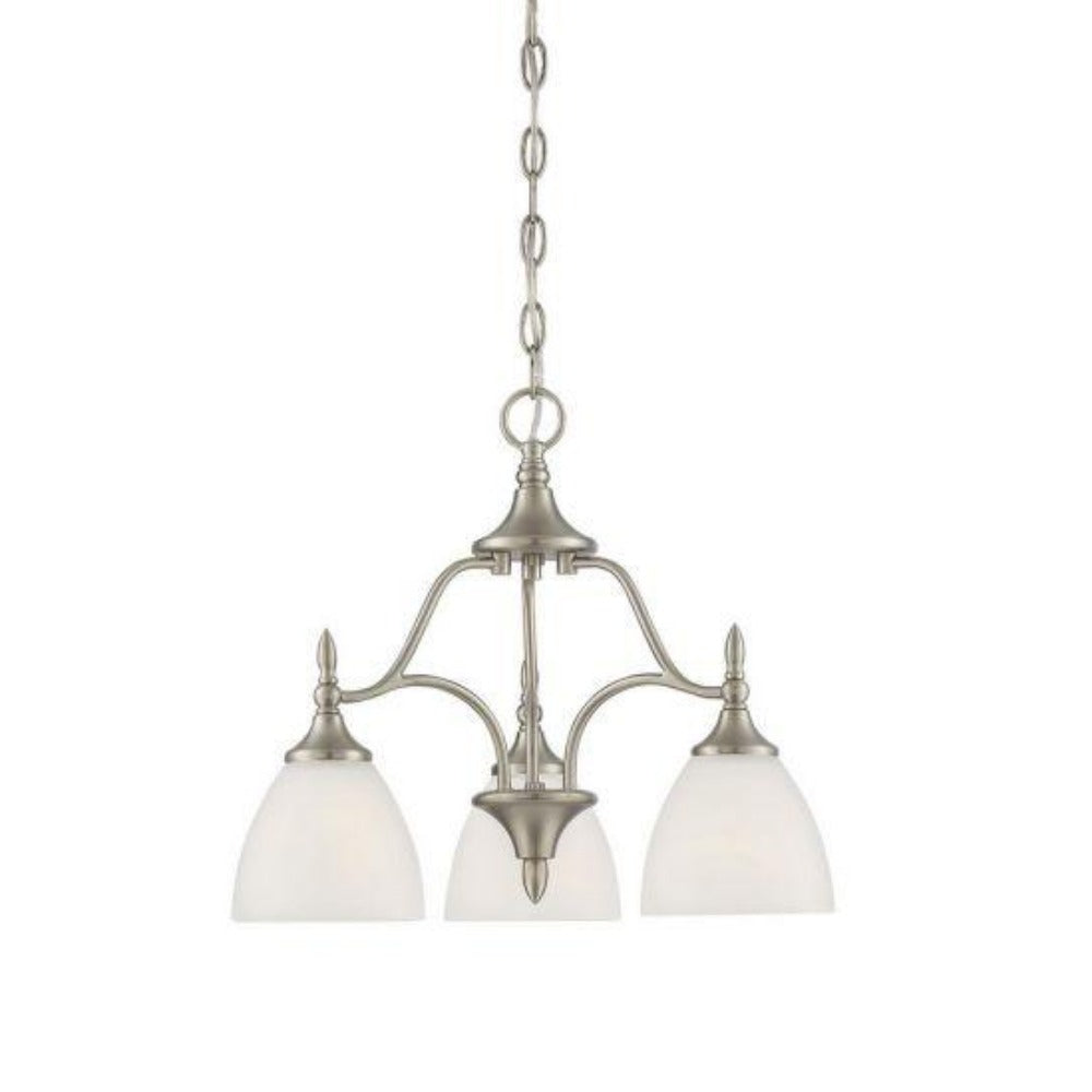 Modern 3-Light Chandelier for Dining Room - Elegant Crystal Ceiling Light Fixture with Adjustable Height, Perfect for Kitchen Island, Bedroom or Entryway Lighting