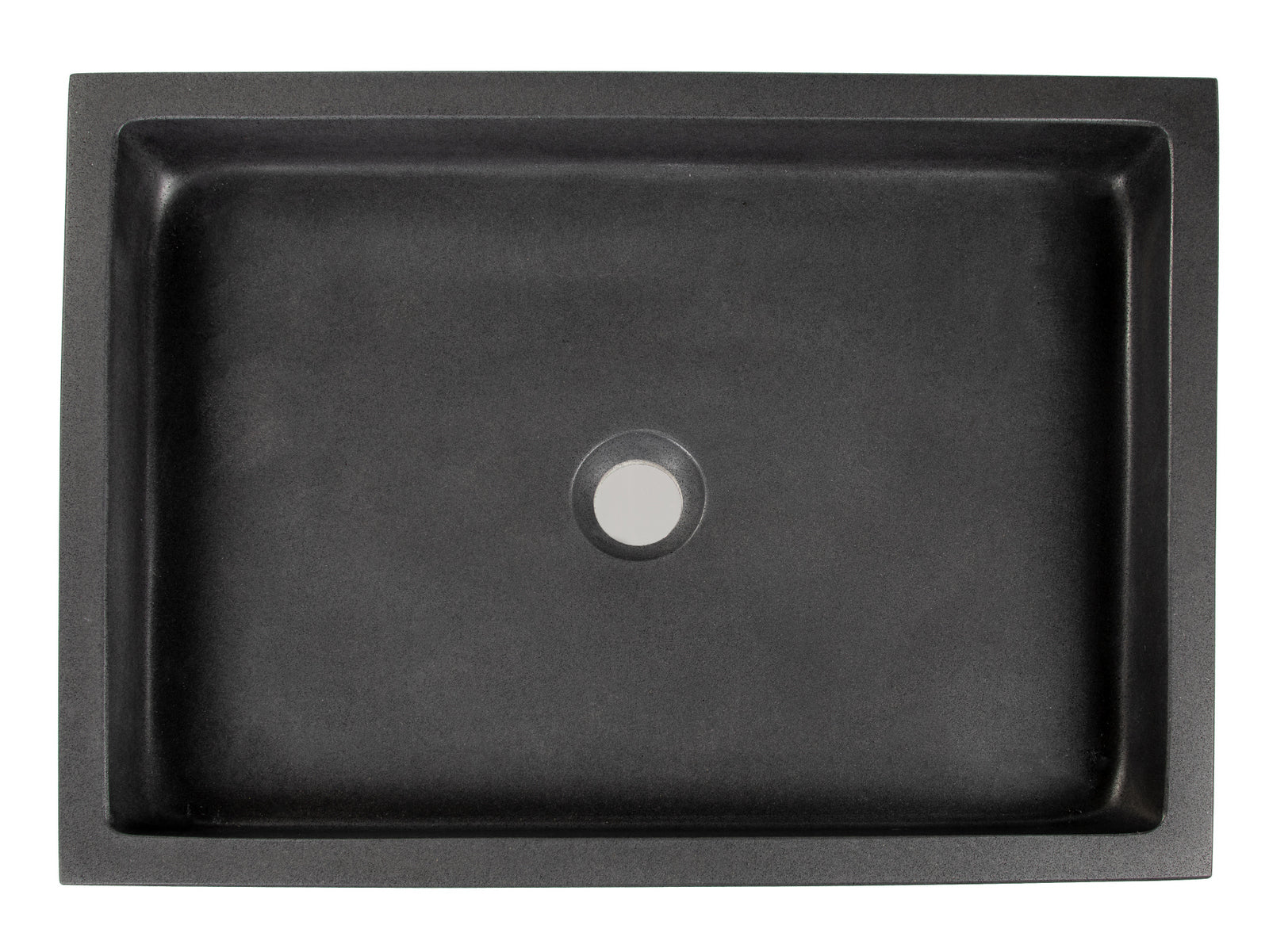 Rectangular Vessel Sink - Honed Lava Stone Bathroom Vanity Sink for Modern & Rustic Home Decor | Perfect for Master Bath, Powder Room & Spa Retreats