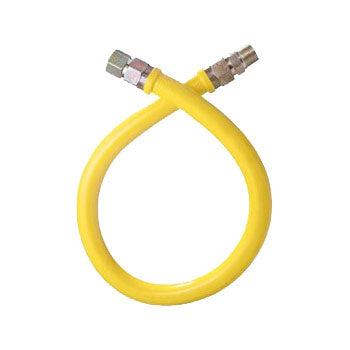 Dormont CT1650KIT36 36-Inch 1/2-Inch Stationary Gas Connector Hose Kit - Yellow - for Natural Gas & Propane Appliances - Perfect for Stoves, Ovens & Grills