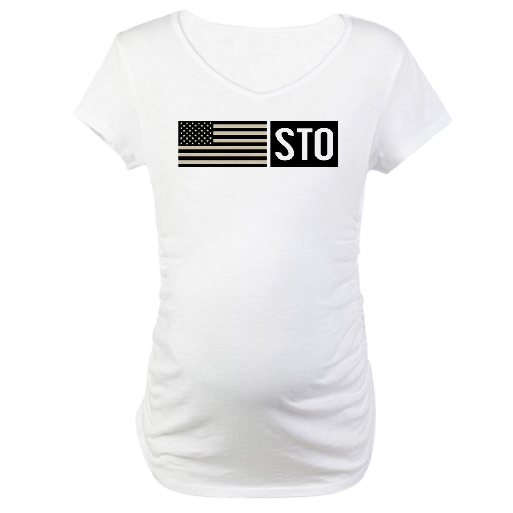 U.S. Air Force STO Maternity T-Shirt - Comfortable Cotton Pregnancy Tee for Military Moms | Perfect for Casual Wear, Baby Showers & Military Apparel Gifts