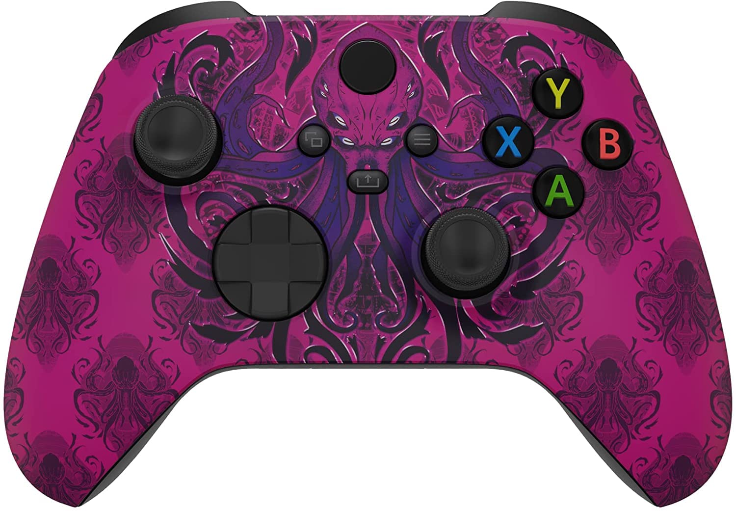 Custom Wireless Xbox Controller for Microsoft Xbox Series X/S & Xbox One - Soft Touch Grip - Purple Monster Design - Perfect for Gaming, Streaming & Competitive Play