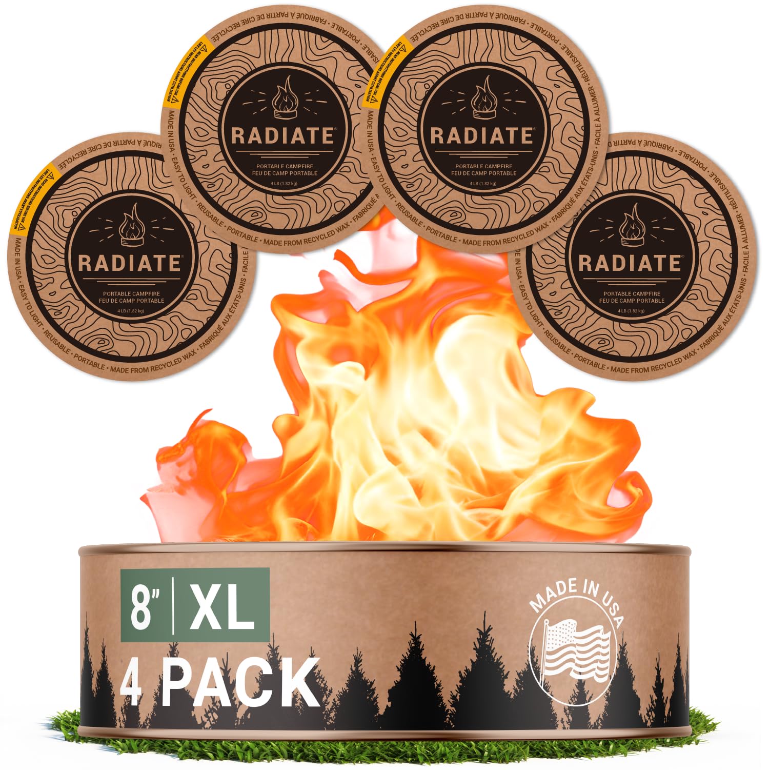 Radiate 4 Pack XL 8