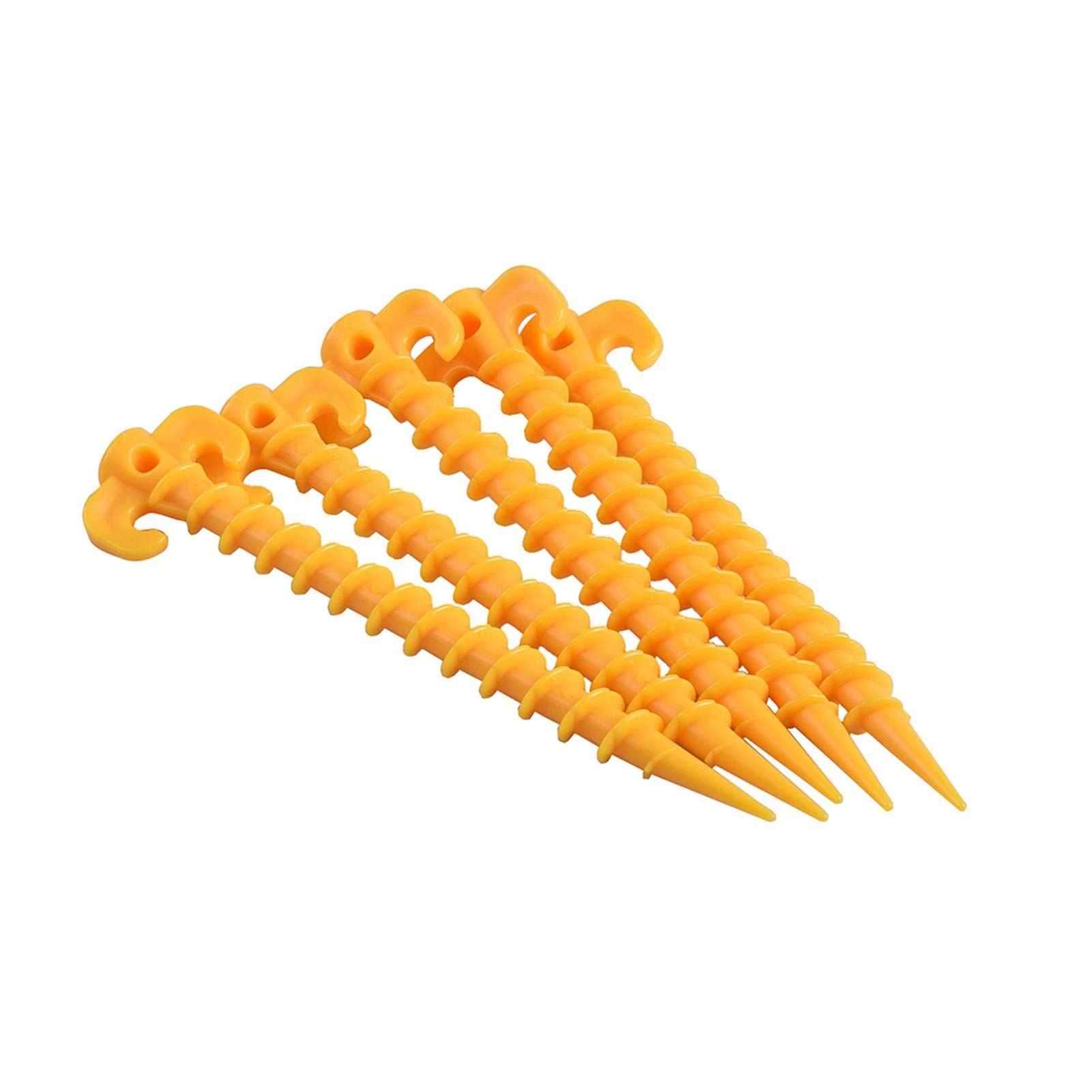 50pcs Heavy Duty Tent Stakes for Camping - Screw-In Ground Pegs for Sand, Beach & Outdoor Use - Durable Plastic Tent Nails for Secure Anchoring in All Terrains (Perfect for Camping Trips, Beach Outings & Backyard Tents)