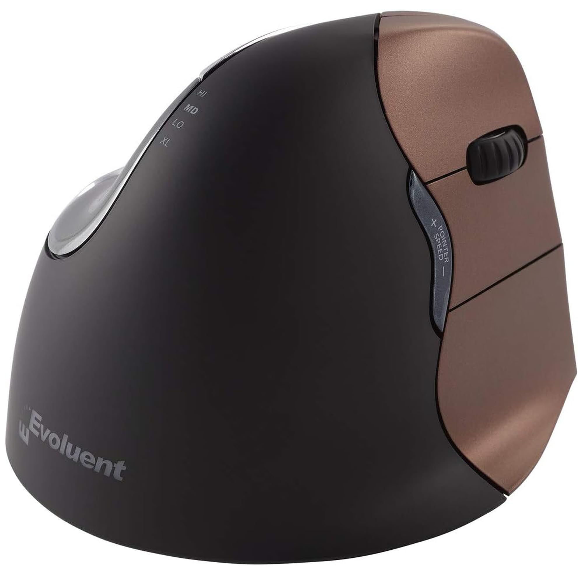 Evoluent VM4SW Vertical Ergonomic Mouse for Right Hand - Wired USB Mouse with Adjustable DPI & Programmable Buttons to Reduce Carpal Tunnel Pain - Perfect for Office Work, Gaming, and Long Computer Sessions