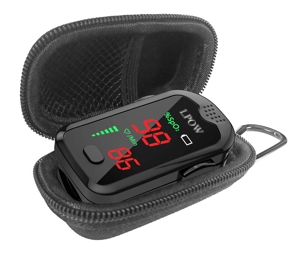 LPOW Pulse Oximeter Travel Case - Protective Storage Pouch for Fingertip Oxygen Monitor (Case Only) | Durable & Lightweight EVA Material | Fits Most Pulse Oximeters | Perfect for Travel, Home, Clinic & Emergency Kits | Medical Accessories Organizer | Ideal for Nurses, Doctors, Athletes & Outdoor Enthusiasts | Keep Your Oximeter Safe During Hiking, Camping & Air Travel | Portable Oxygen Monitor Protection for Daily Use, Hospital Visits & Sports Activities