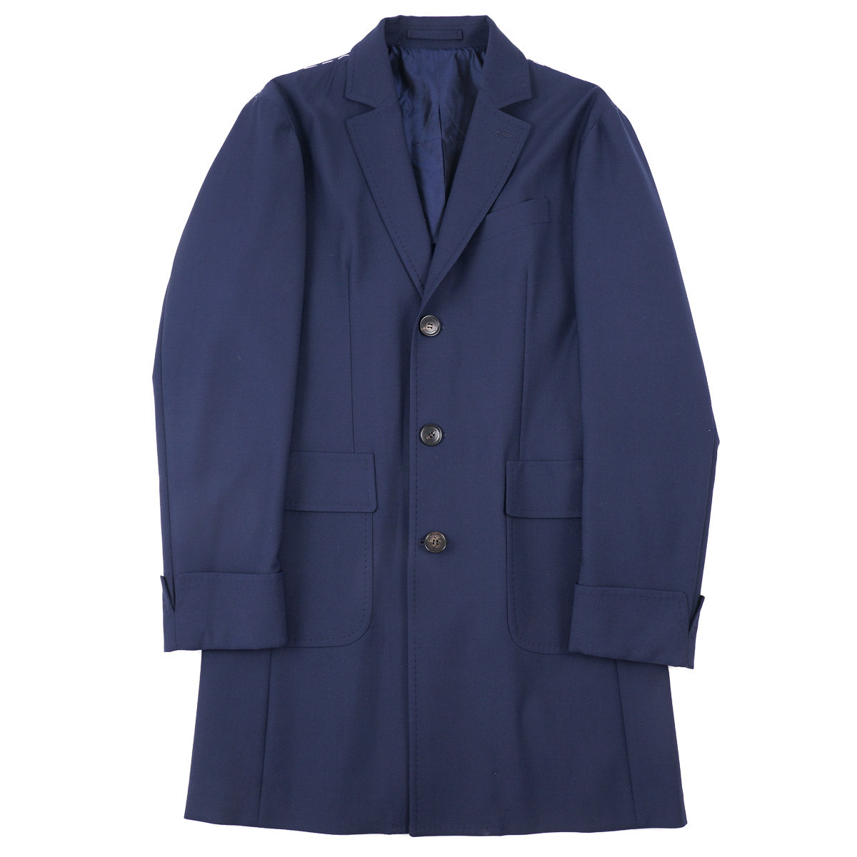 Premium Sartorio Mid-Weight Wool Blend Overcoat for Men - Classic Winter Trench Coat for Business, Office & Formal Occasions