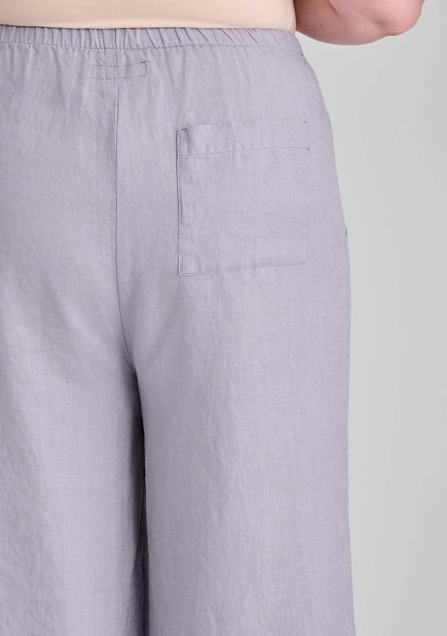 Breathable Vented Cuff Linen Pants with Elastic Waistband - Comfortable Summer Casual Wear for Women & Men