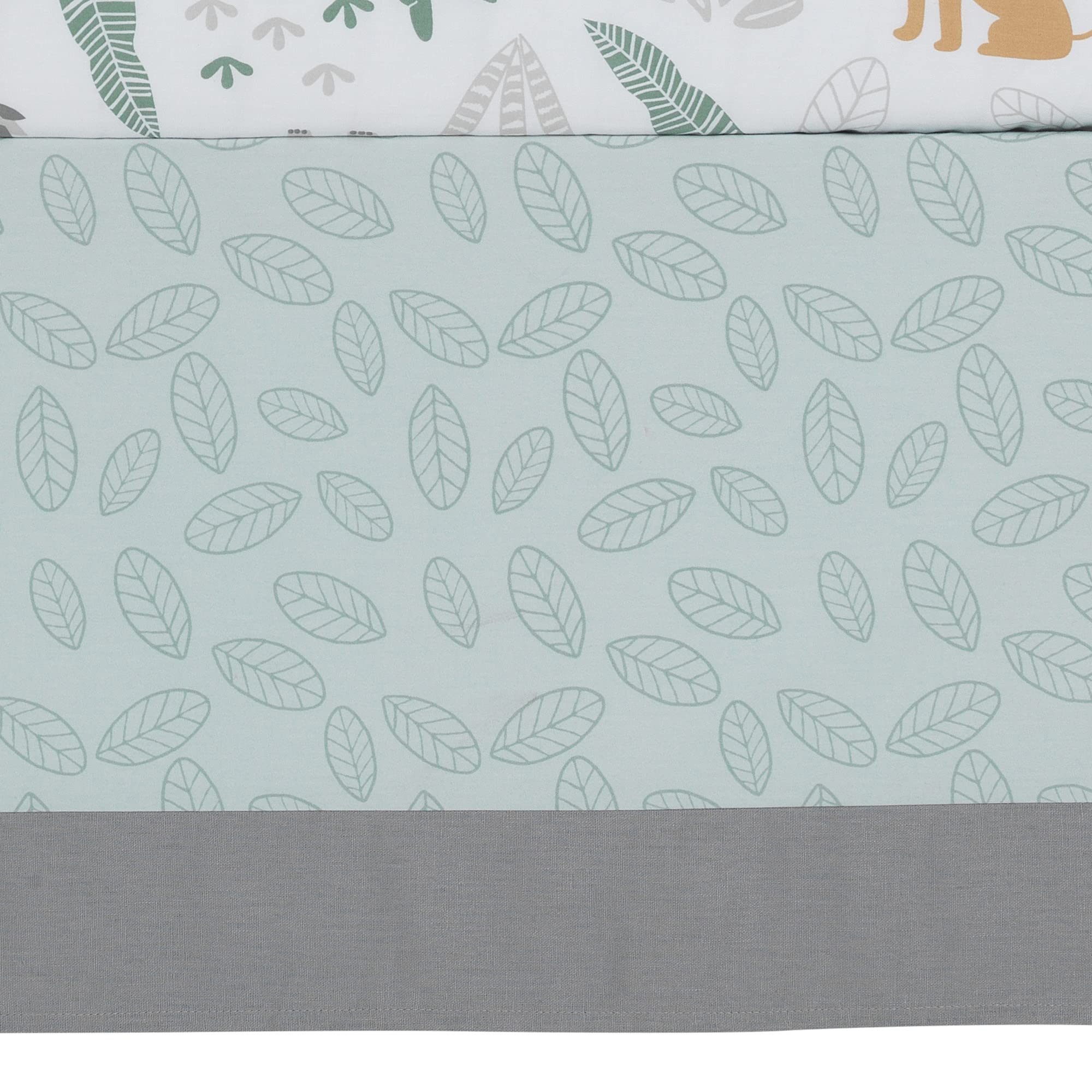Lambs & Ivy Jungle Friends 5-Piece Safari Animals Nursery Baby Crib Bedding Set - Soft & Cozy Crib Sheets, Bumper, Skirt for Boys & Girls - Perfect for Jungle Theme Nursery Decor & Baby Shower Gifts