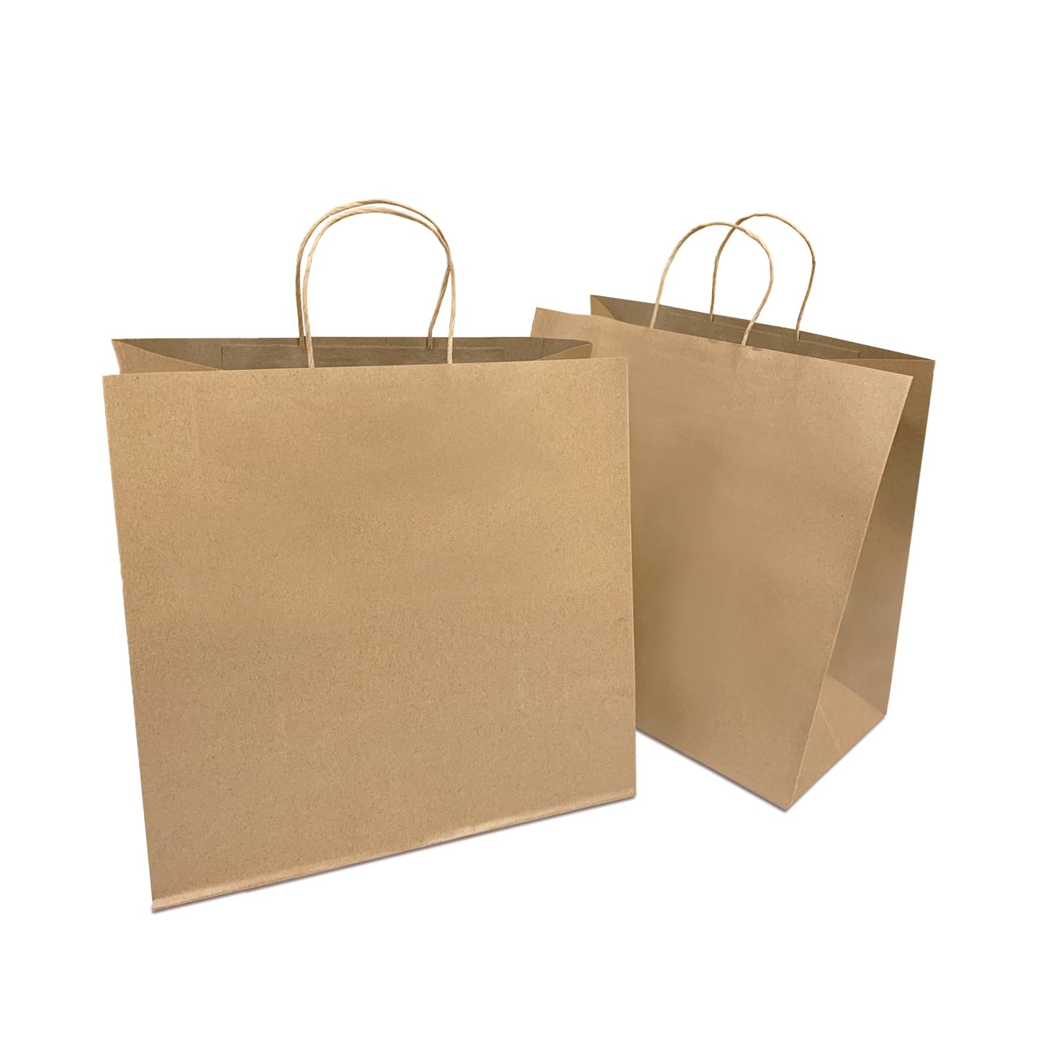 Eco-Friendly Kraft Paper Bags with Handles - 250 Pack (13x7x13 Inches) | Reusable Gift, Shopping, Party & Retail Bags | Sustainable Packaging for Gifts, Events & Stores | Perfect for Weddings, Birthday Parties & Eco-Conscious Retailers