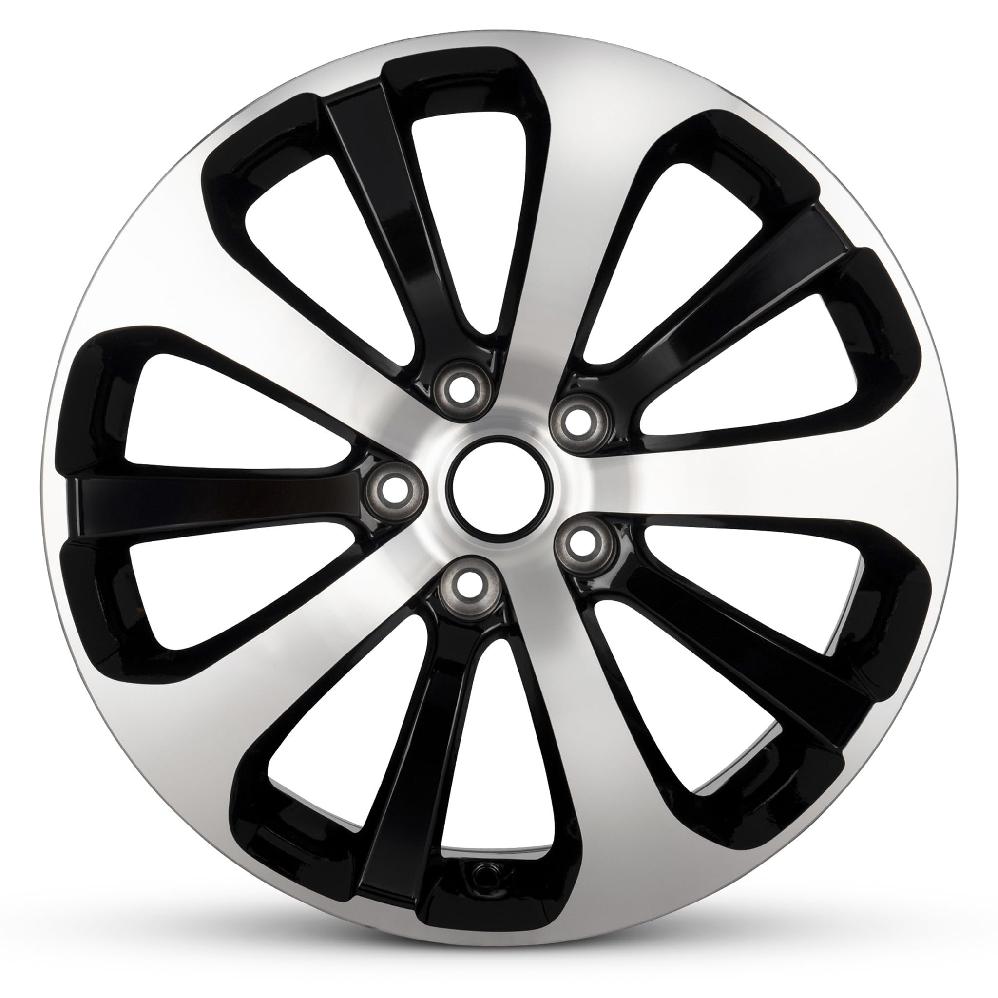 2015 Kia Sorento 18 Inch Black Machine Face Aluminum Alloy Wheels - OEM Replacement Rims - Road Ready Car Wheels for Enhanced Performance & Style - Perfect for Off-Roading, Daily Commuting & Car Upgrades