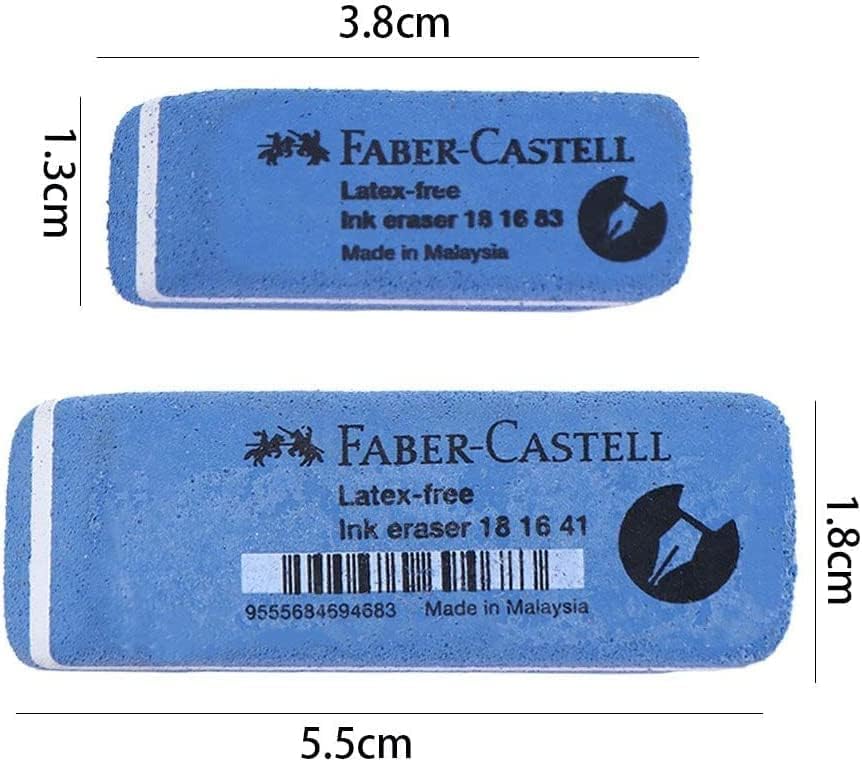 Premium Large Frosted Eraser - Pen-Style Sand Eraser for Gel Pens, Fountain Pens & Ink Pens | Office & School Correction Supplies | Perfect for Students, Artists & Professionals